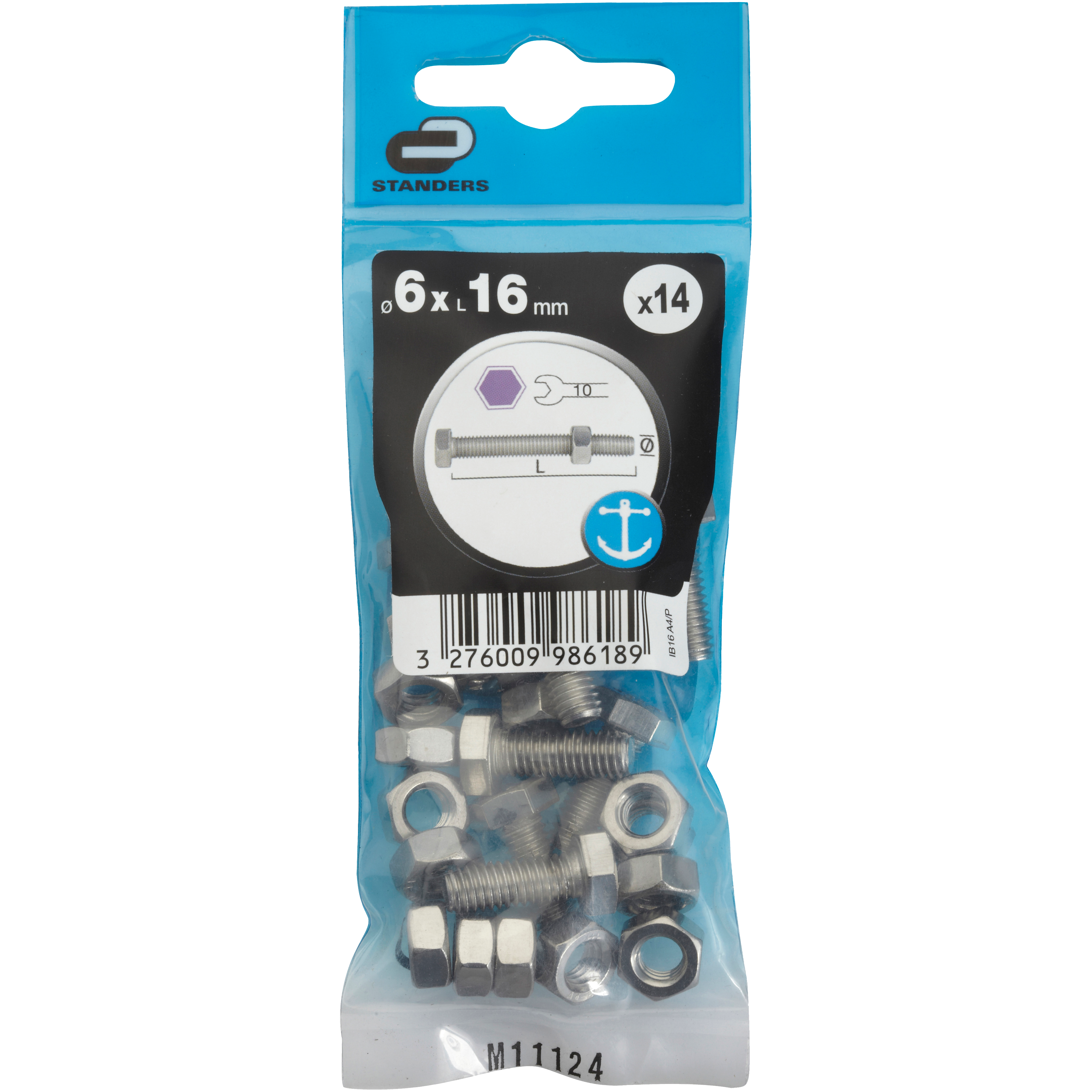 Śruba 6 x 16 mm 14 szt. Standers