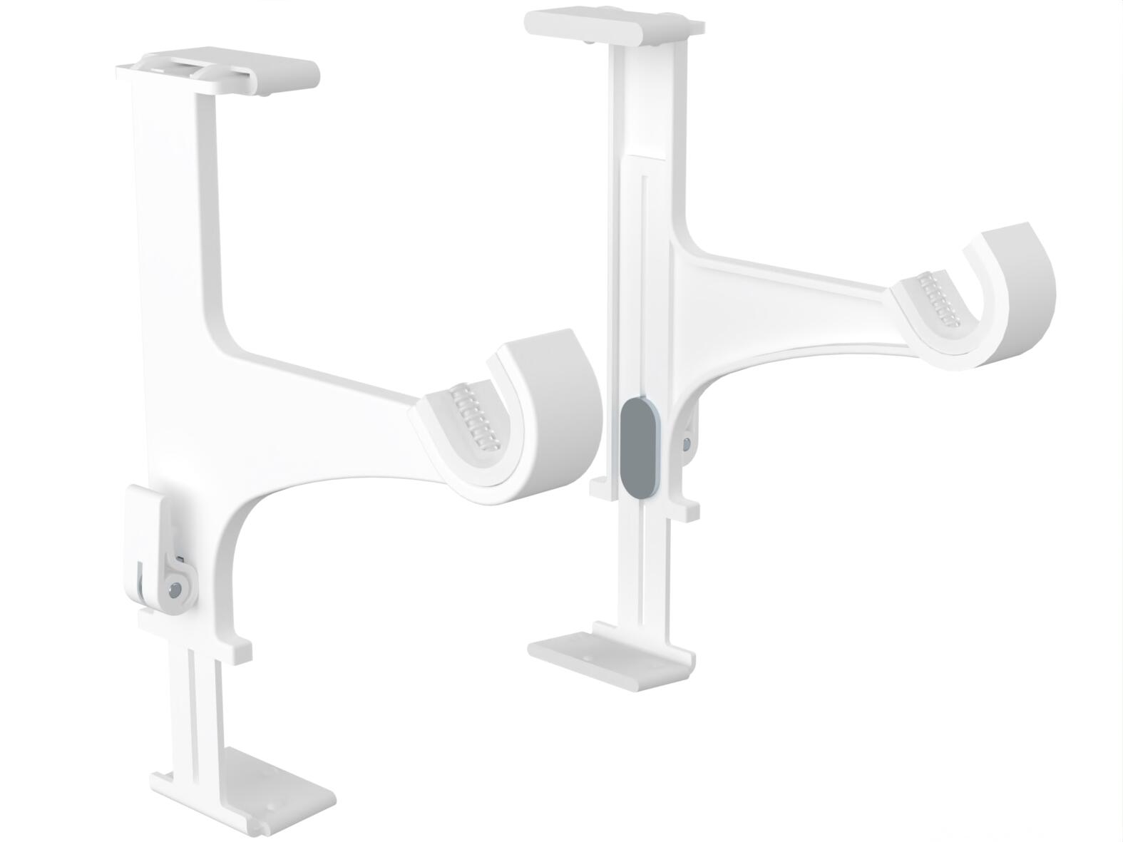 Lot de 2 supports sans perçage support sans perçage Caisson volet, 20/28 mm blan