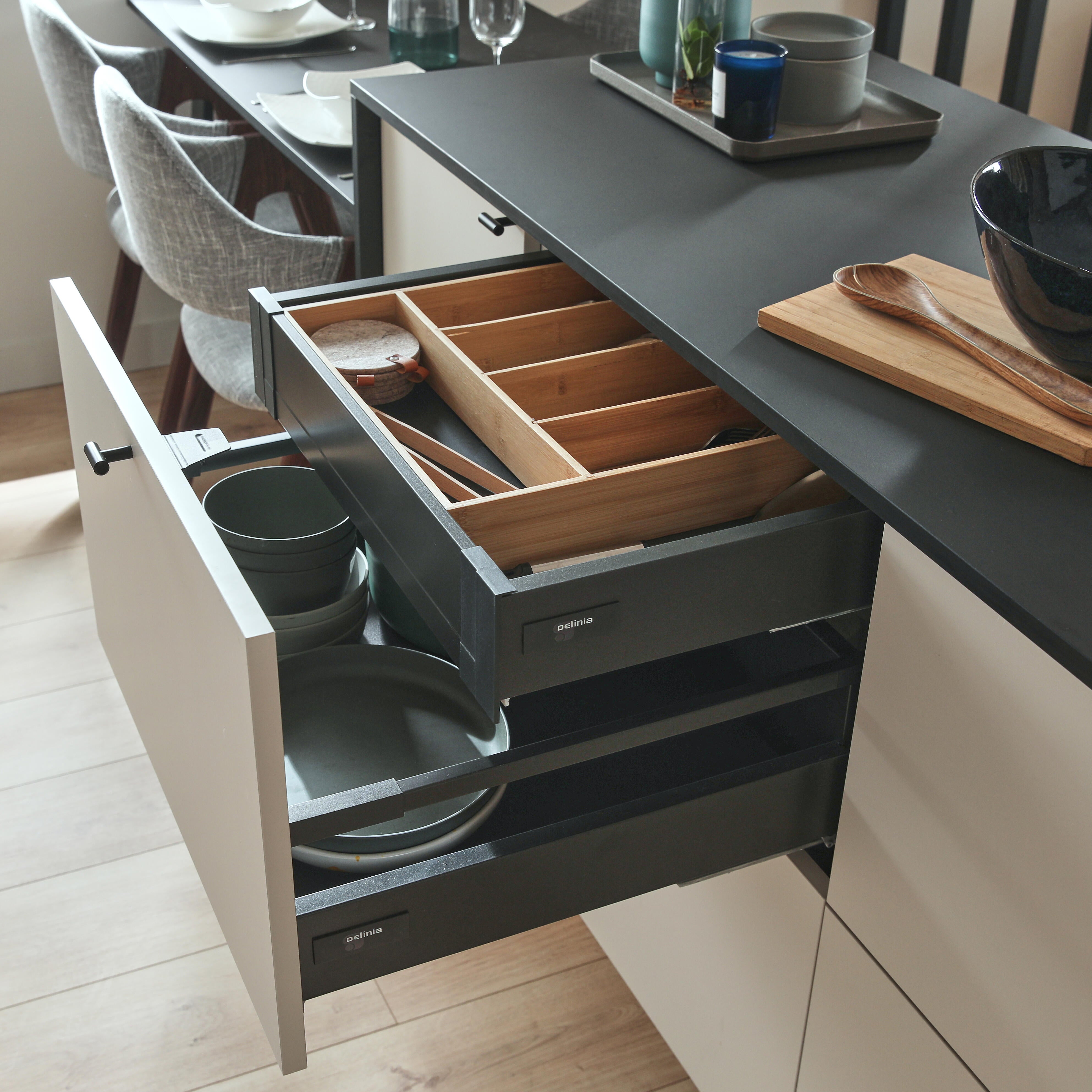 Kit interior de gaveta DELINIA 60CM - 11