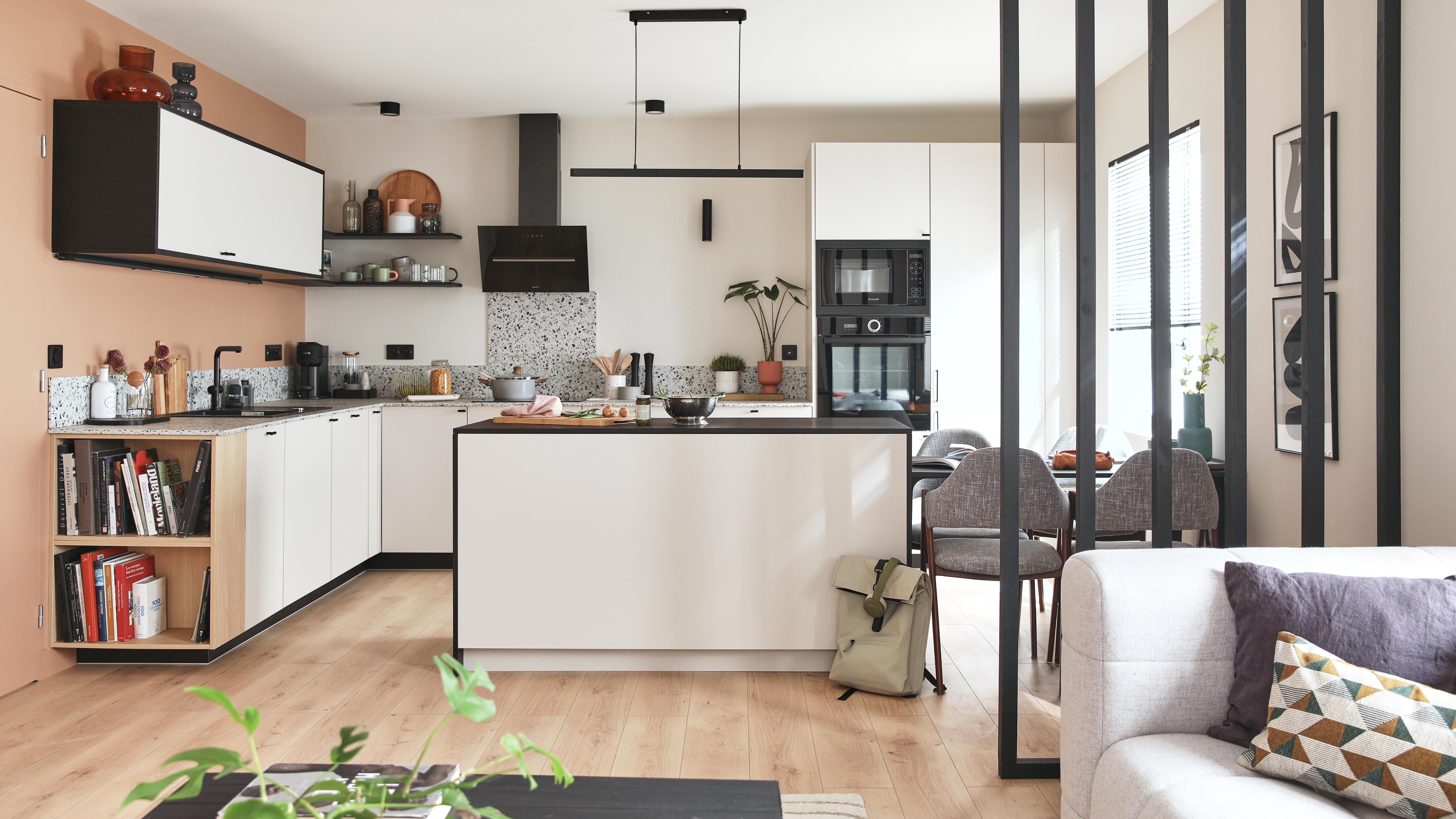 Candeeiro de teto suspenso INSPIRE LED FLUT 1800LM+1100LM LUZ AMARELA PRETO - 17