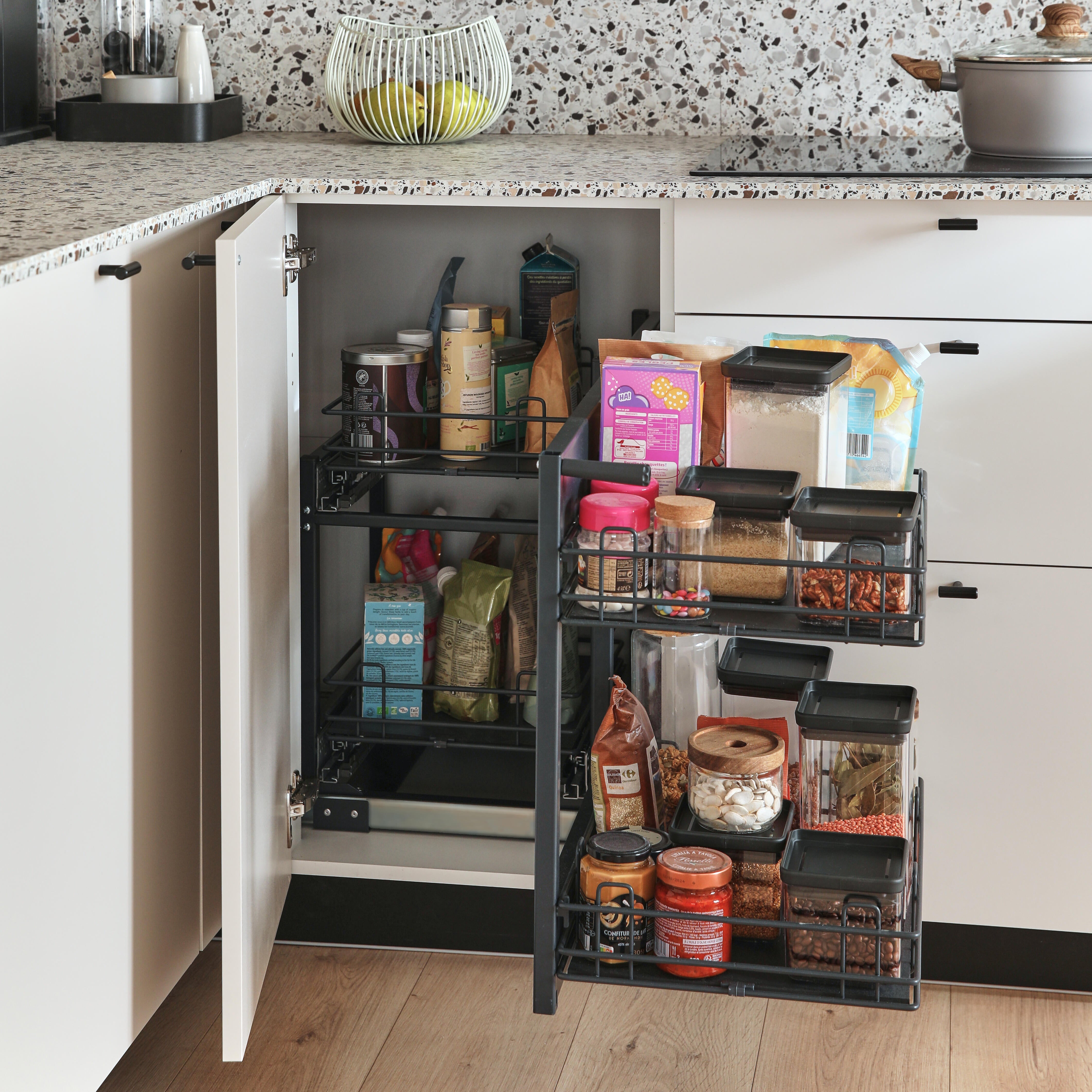 Módulo inferior de canto recto Delinia 106X58X77CM branco - 7