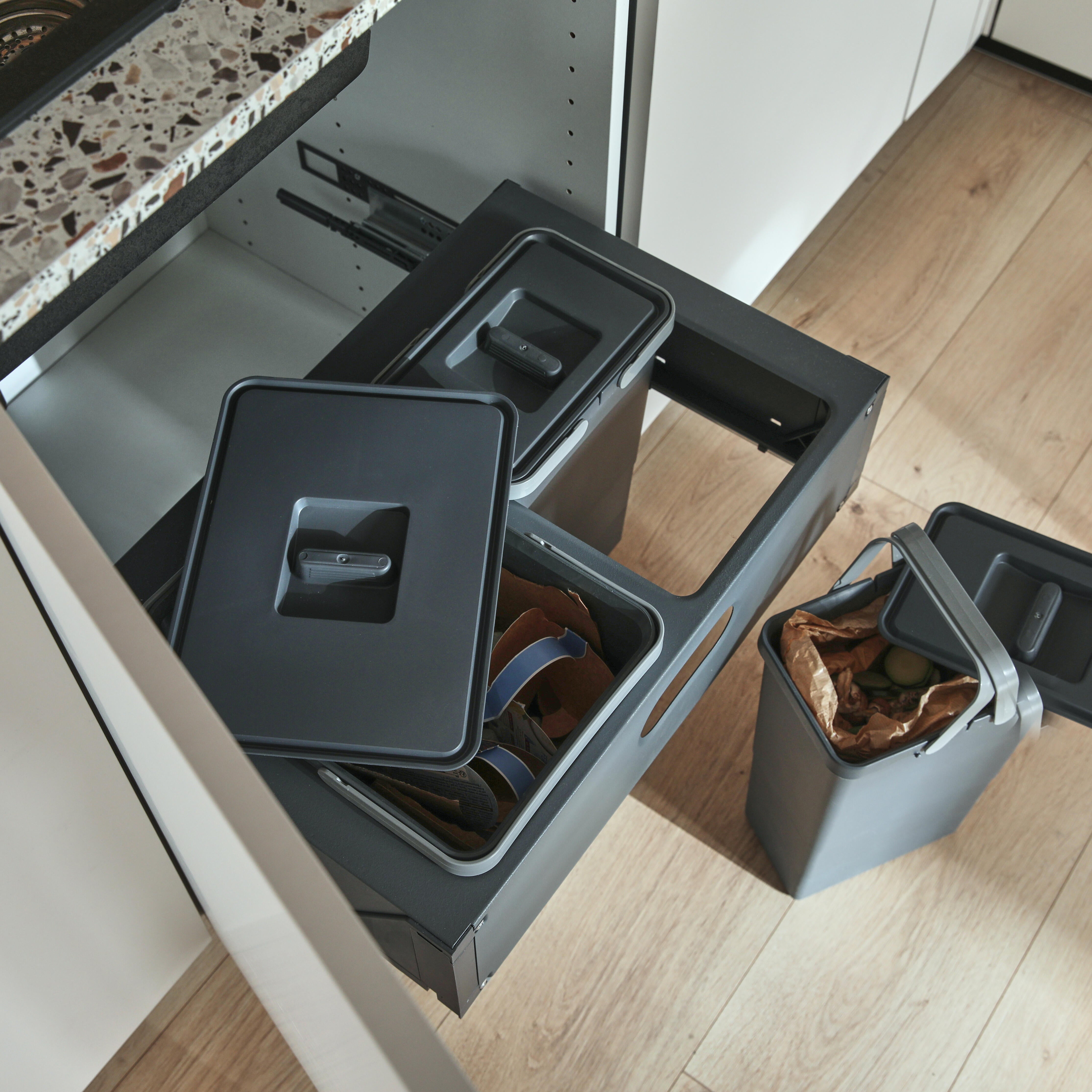 Caisson bas de cuisine DELINIA ID blanc H.76.8 x l.60 x P.58 cm - 3