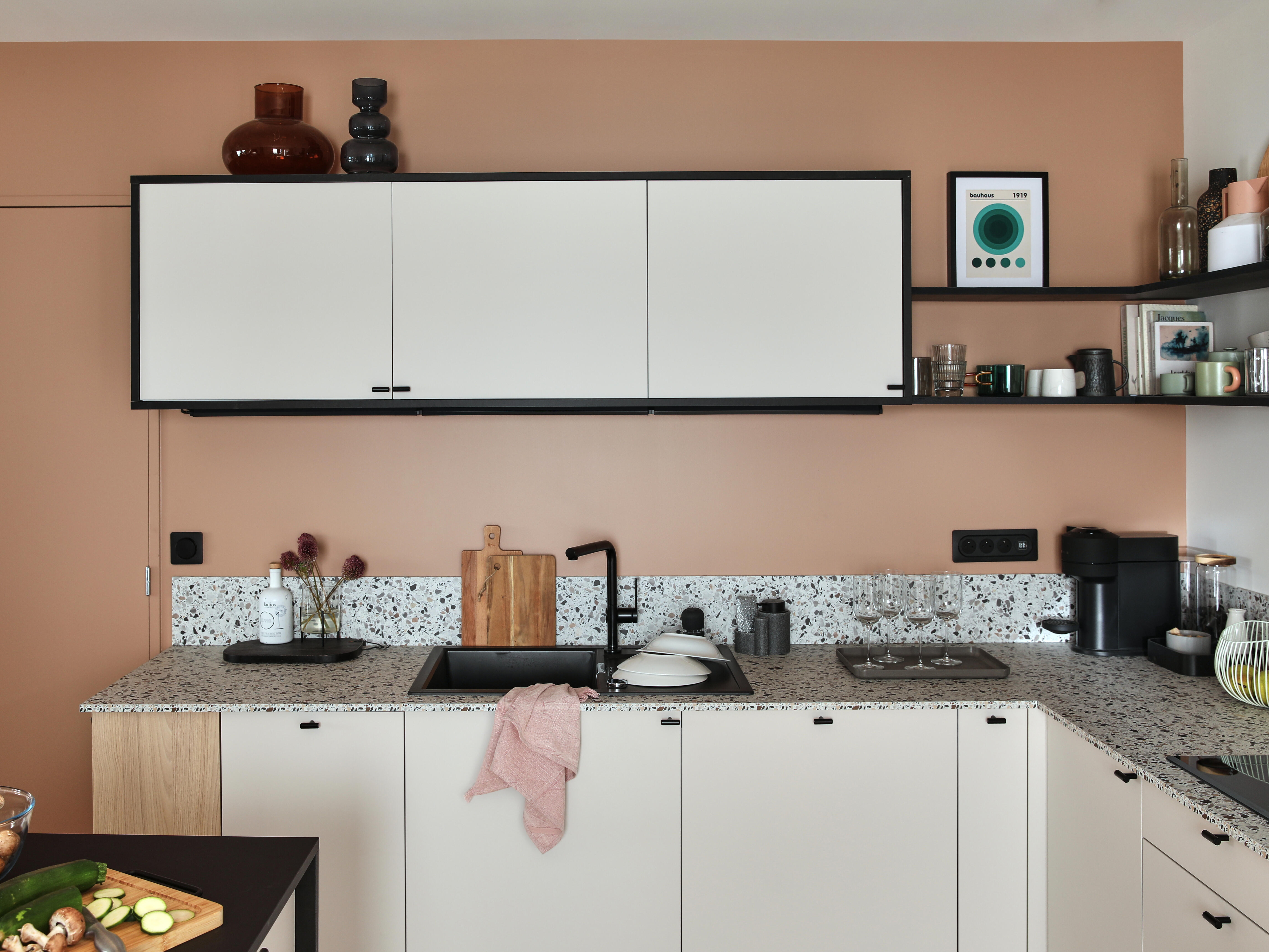 Rubinetto da cucina con doccetta a l Talis M54 nero verniciato satinato HANSGROHE - 2