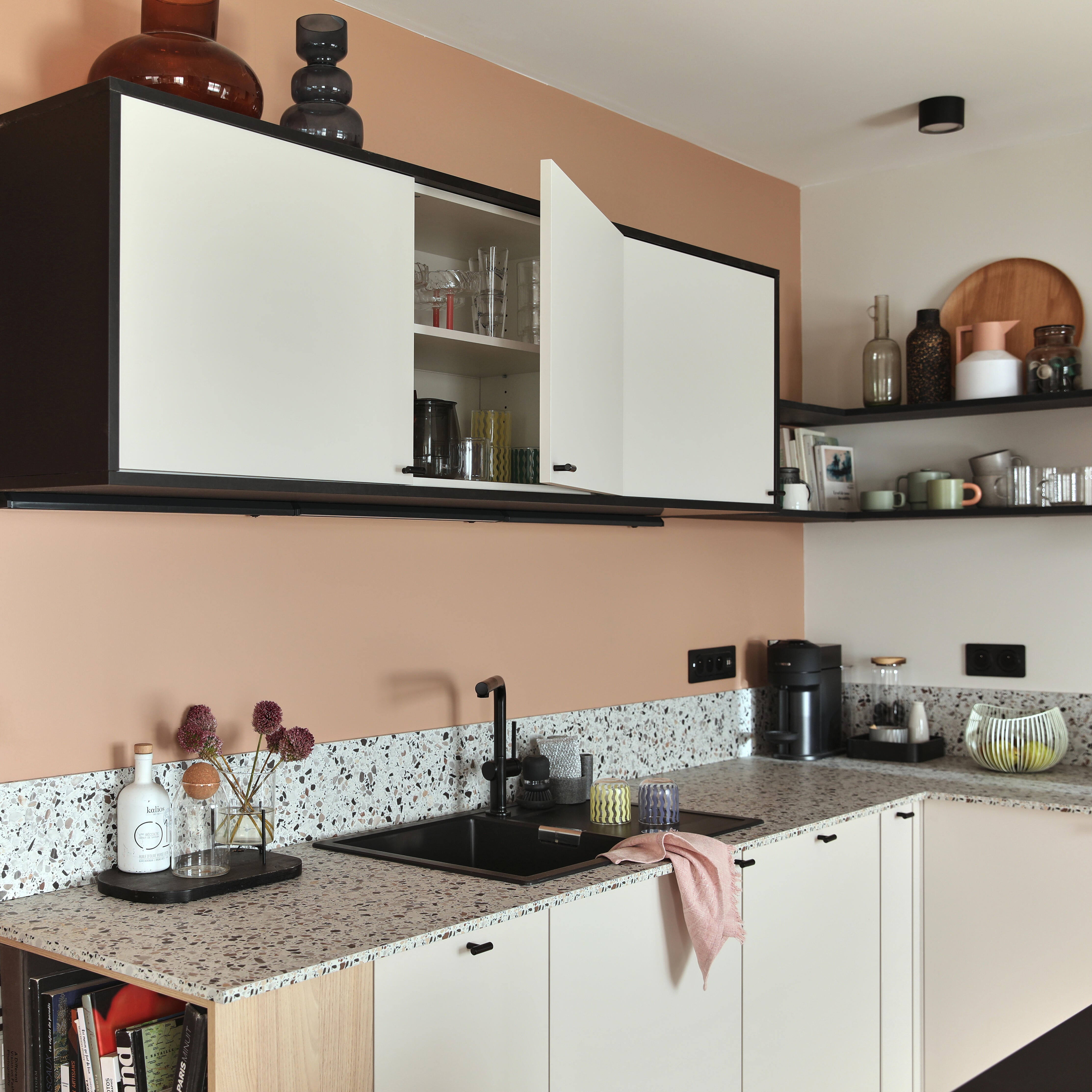 Caisson haut de cuisine DELINIA ID blanc H.51.2 x l.60 x P.35 cm - 3