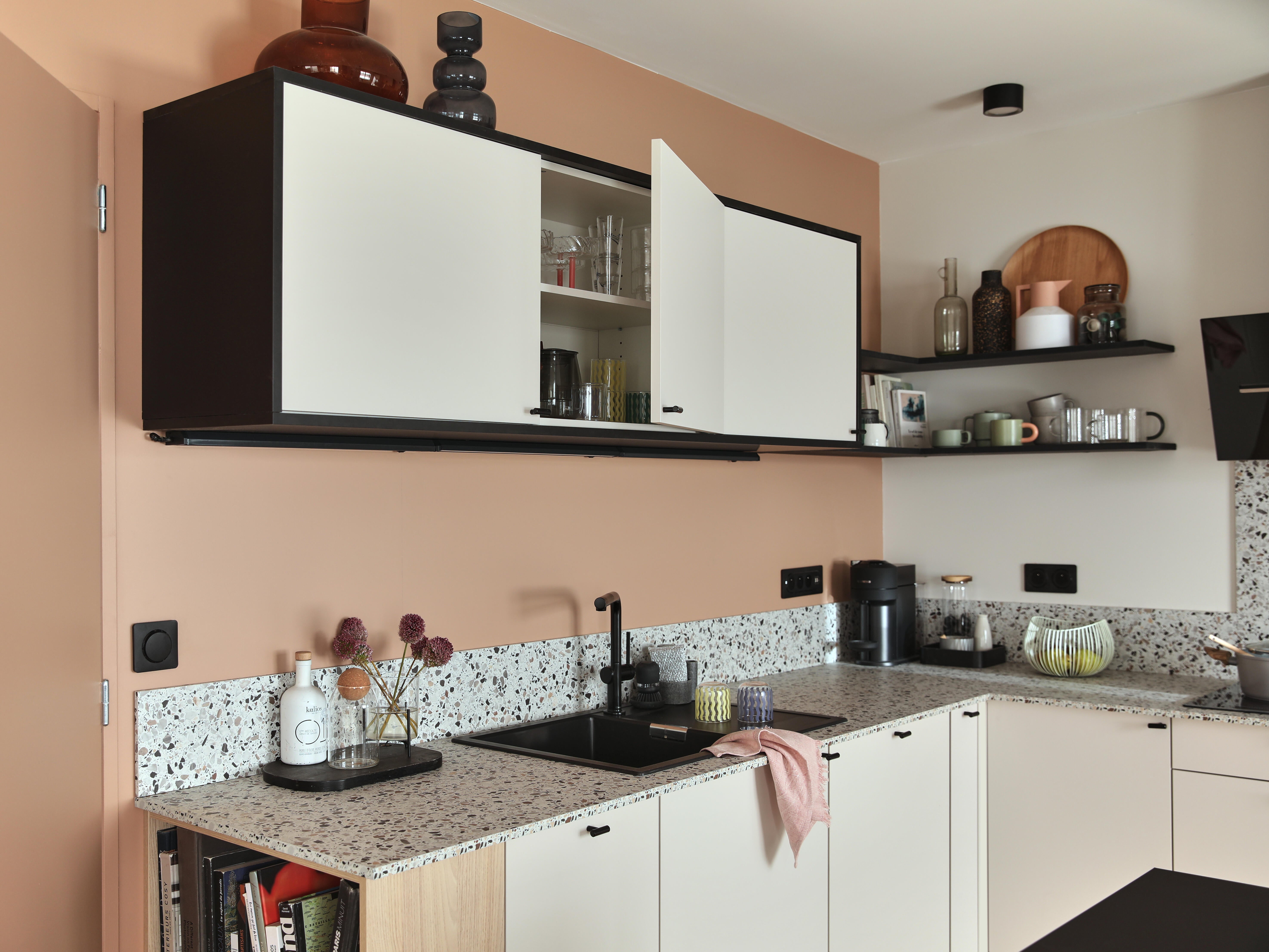 Caisson haut de cuisine DELINIA ID blanc H.51.2 x l.60 x P.35 cm - 2