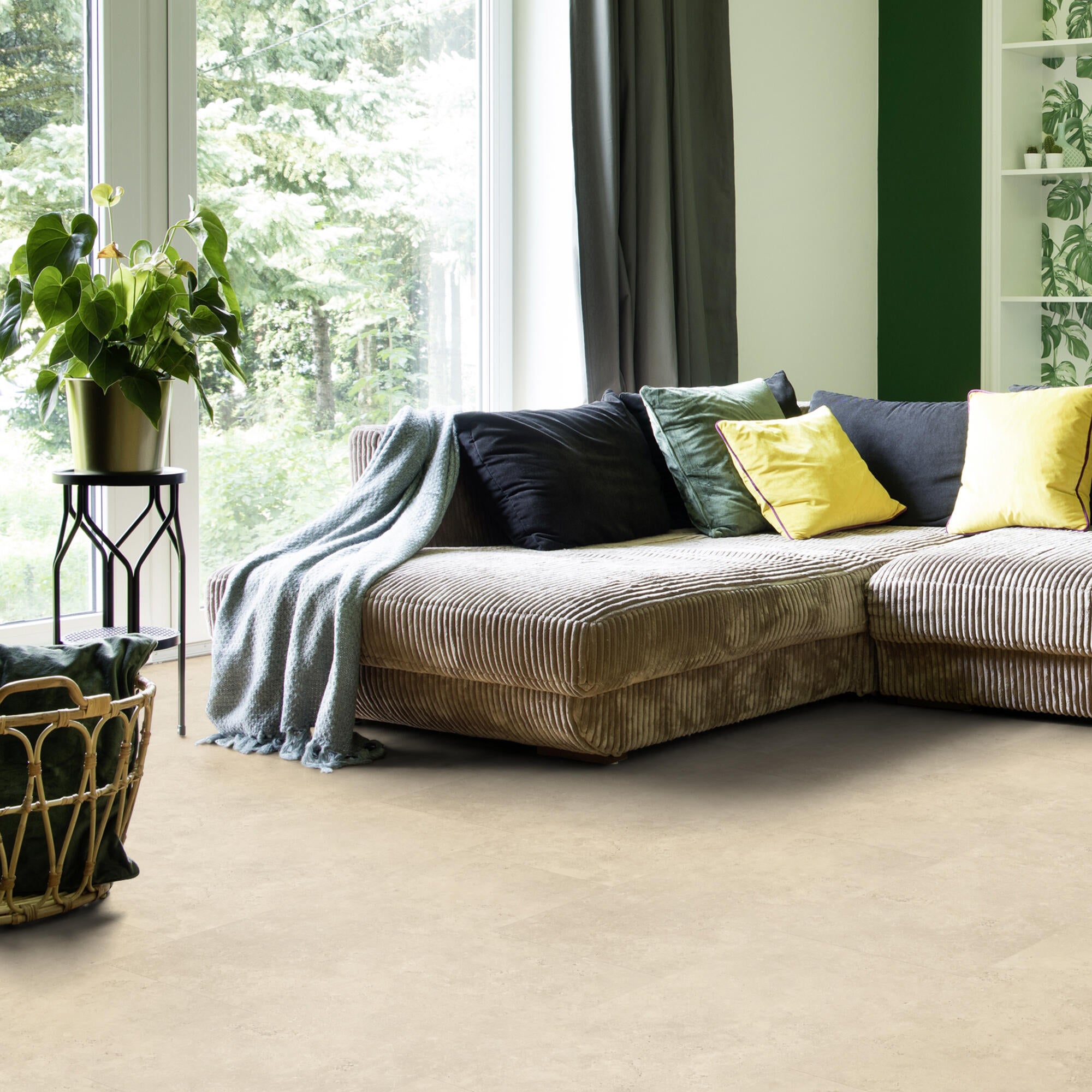 Loseta de suelo PVC clic forte SENSO CLIC 3 efecto piedra beige PIETRA BEIGE GERFLOR - 2