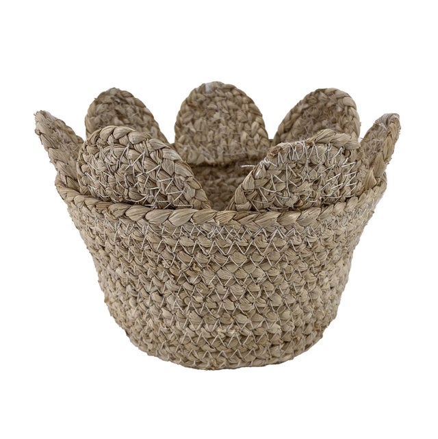 Panier beige l.17 x P.17 x H.12 cm AZAO