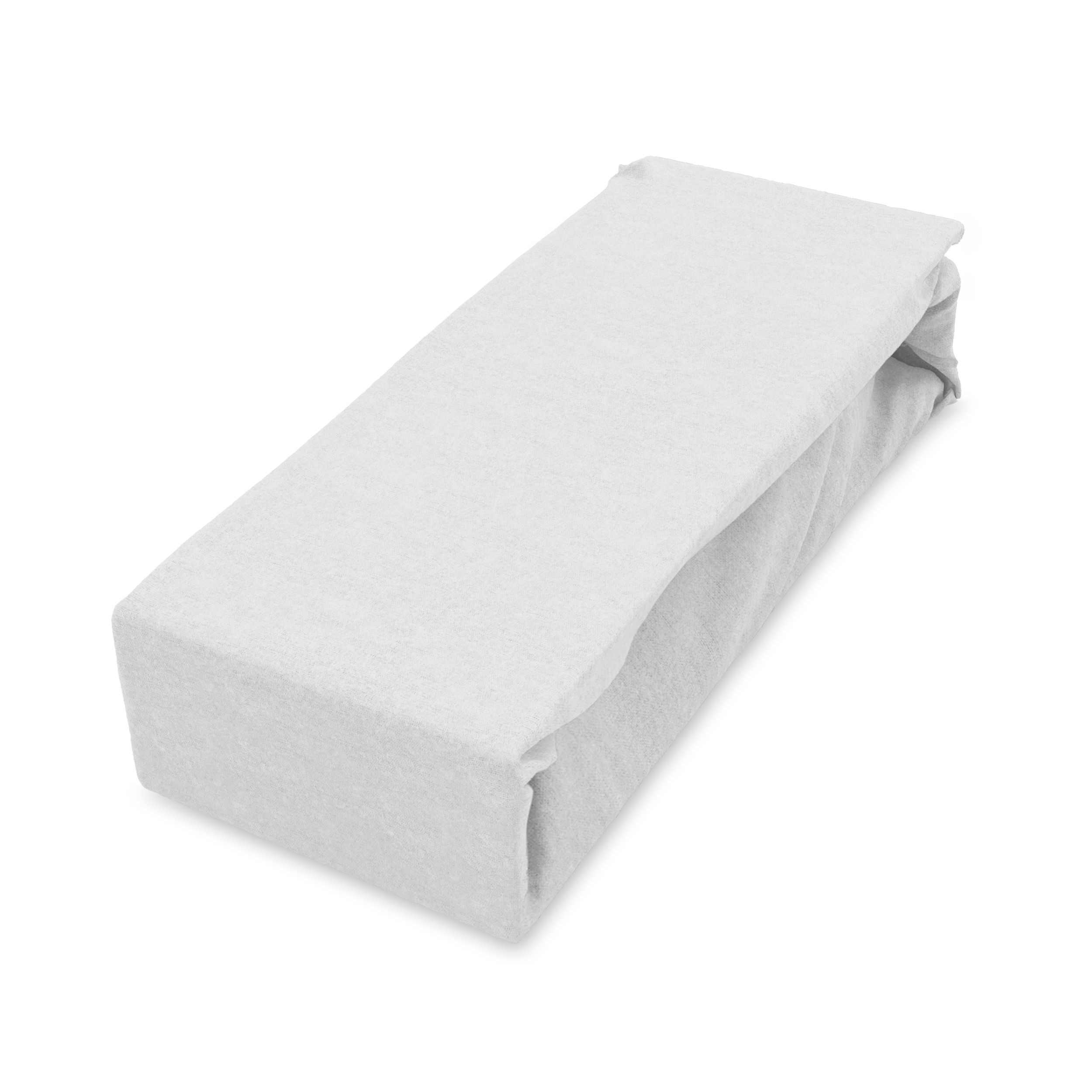 Prześcieradło z gumką Jersey Soft białe 90 x 200 cm