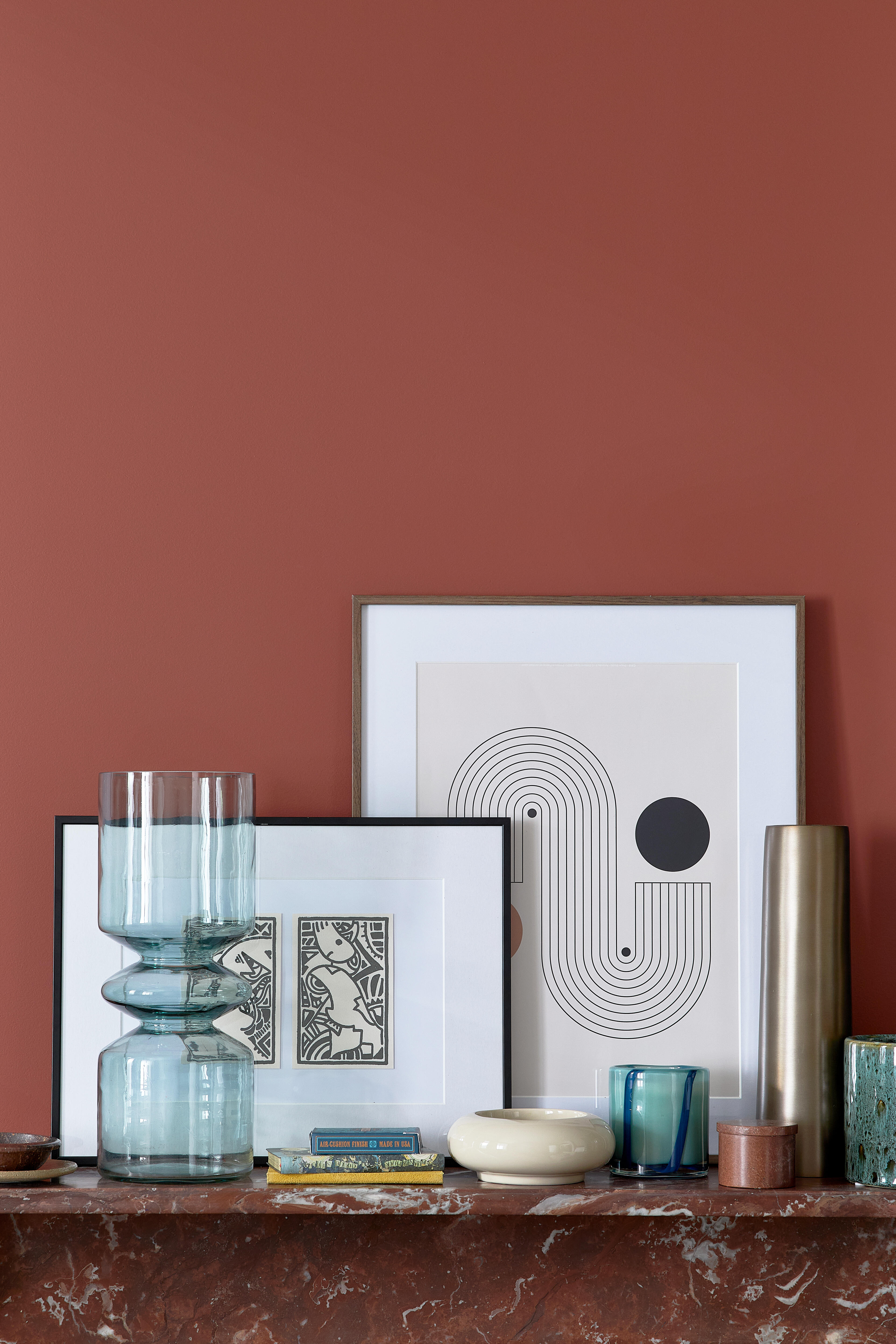 Peinture mur, boiserie rouge de terre velours LIBÉRON 163 faubourg 2.5L - 4