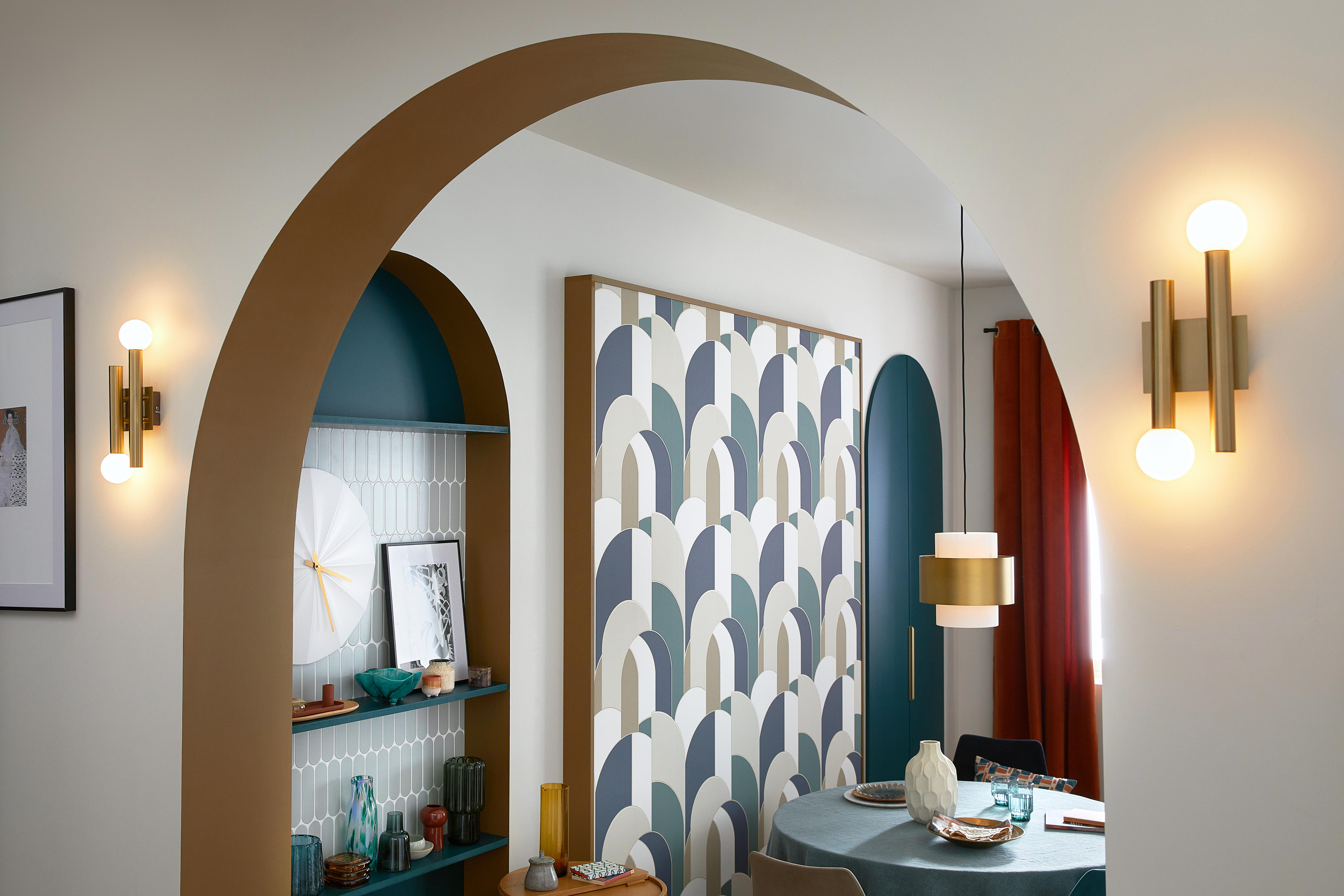 Papier peint intissé Lugano vert - 7