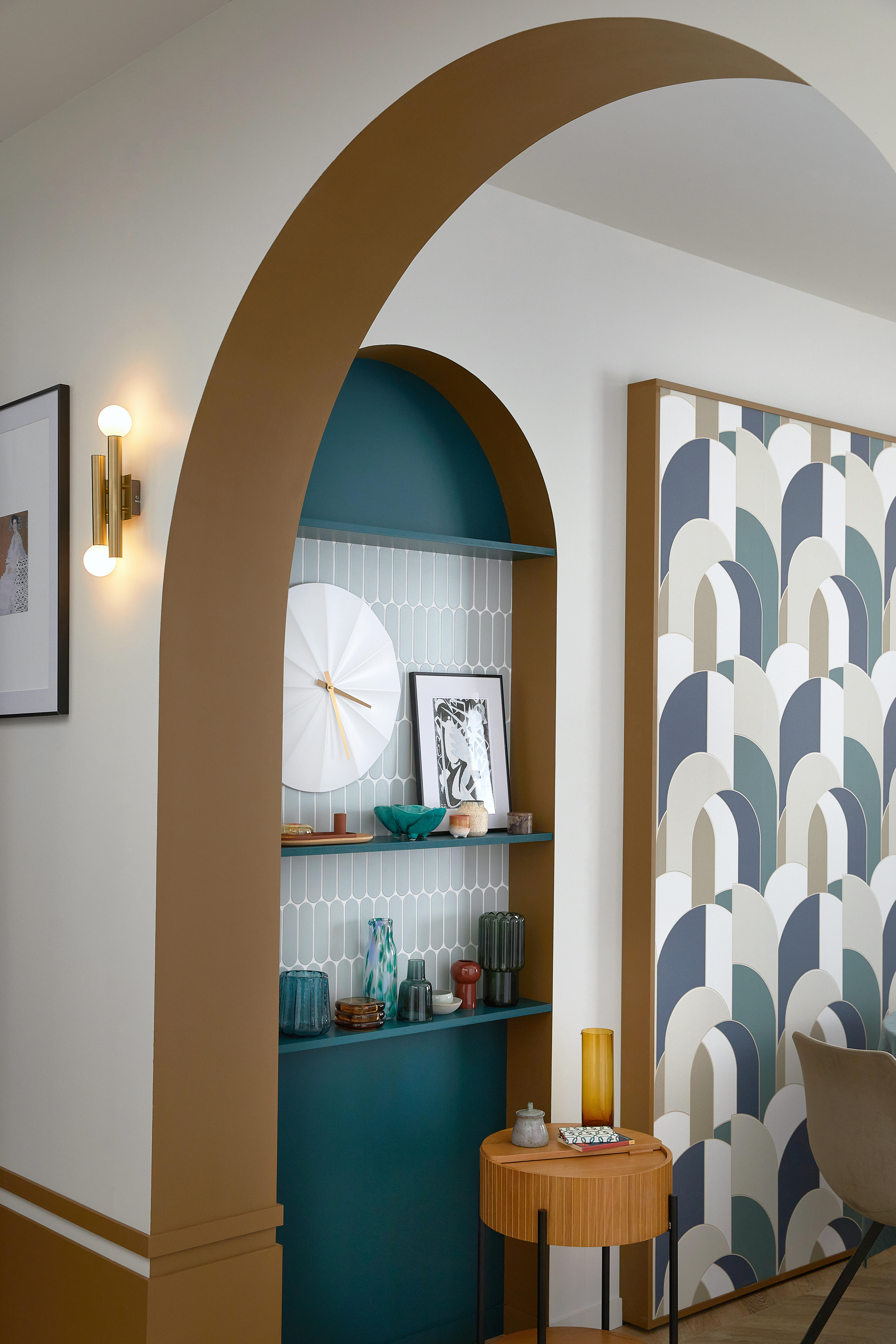 Papier peint intissé Lugano vert - 4