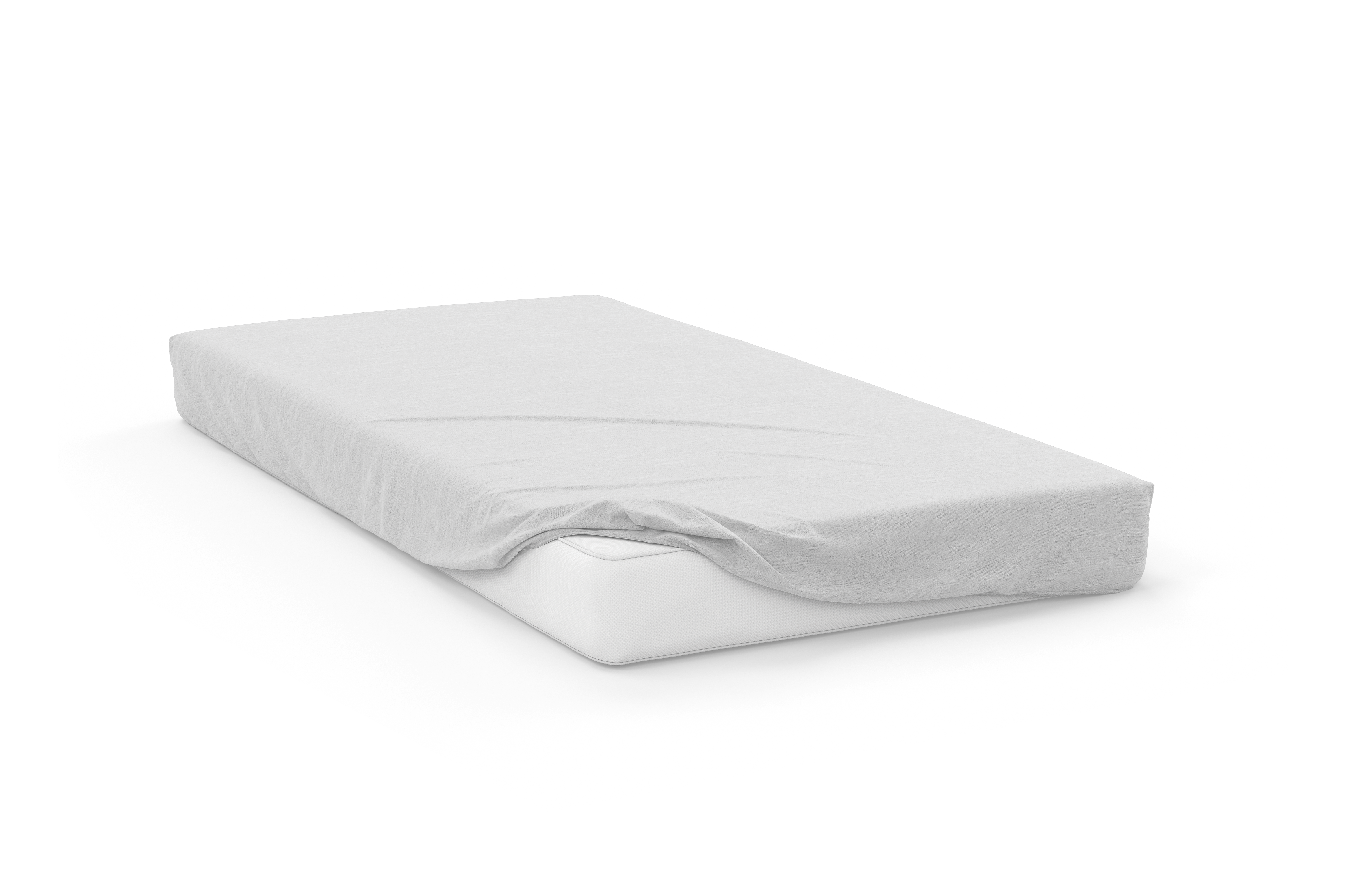 Prześcieradło z gumką Jersey Soft białe 200 x 220 cm - 3