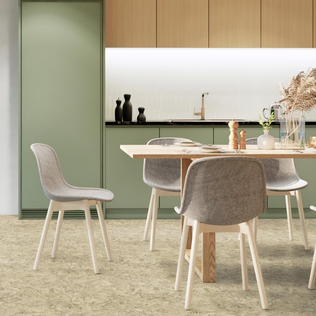 Pavimento vinílico a rolo Texline Nature OSb Natural forte Gerflor 2.5 mm castanho 4 m