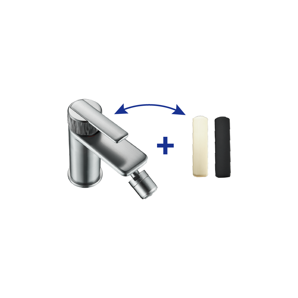 Rubinetto per bidet getto laminare cristallino Neo SENSEA cromato opaco - 5