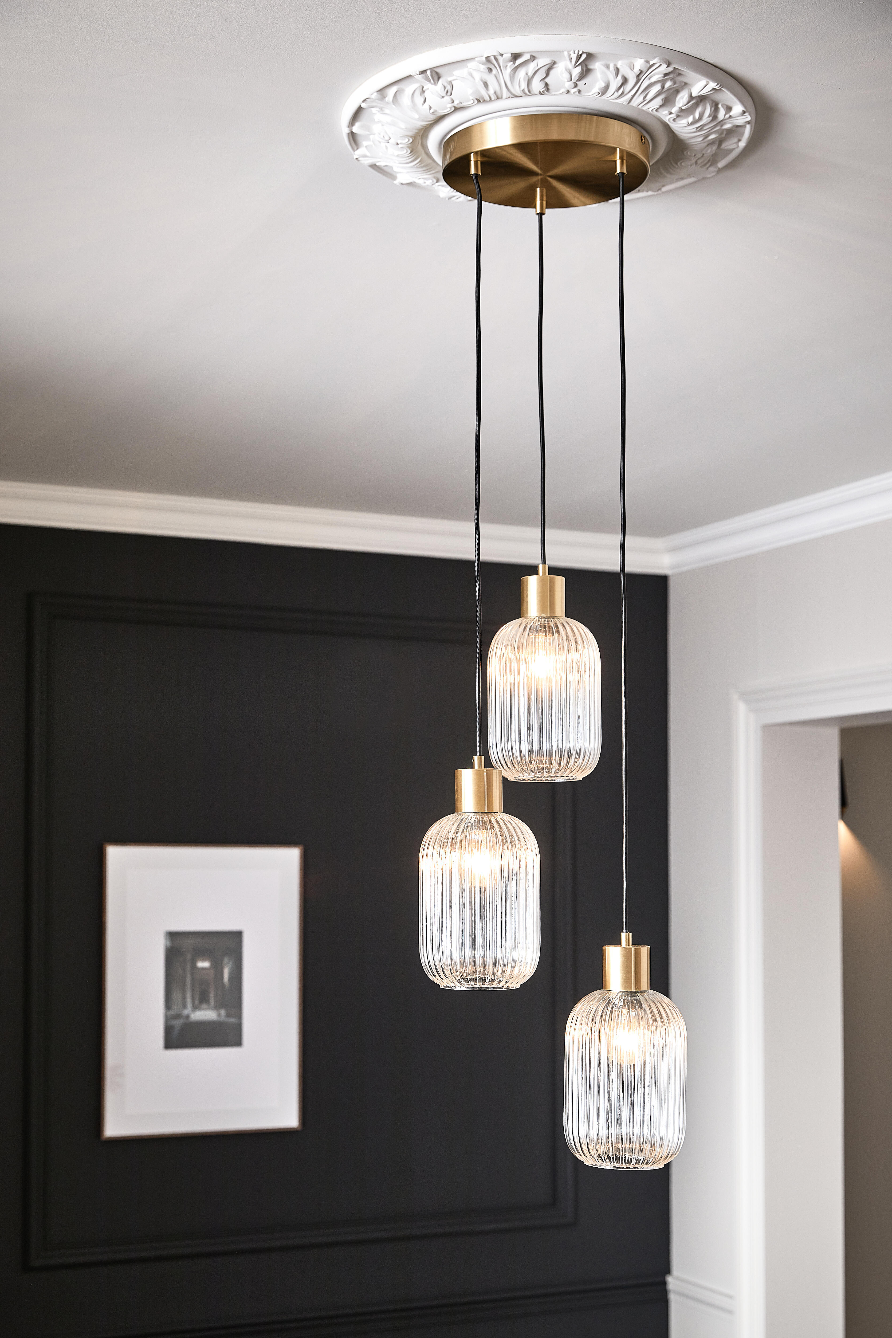 Suspension Dipsy acier, transparent, Diam.14 cm INSPIRE, E27 - 3