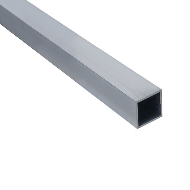 Tube carré creux aluminium brut STANDERS, H.20 x l.20 x Ep.1.5 mm, L.2.5 m