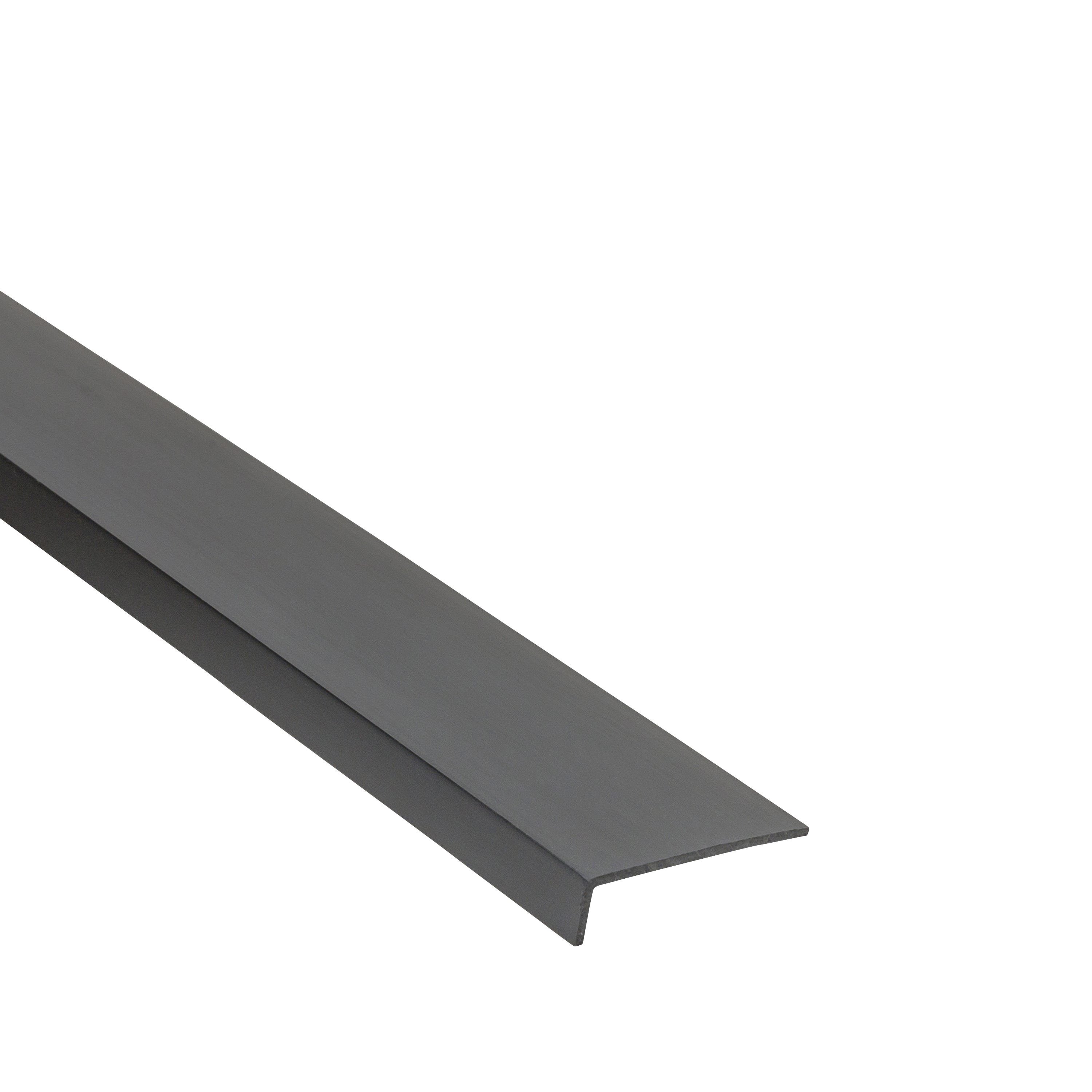 Profilo Angolare In PVC Nero - 1000x40x10mm, Spessore 1mm, Per Fai Da Te E Artigianato - Foto 3