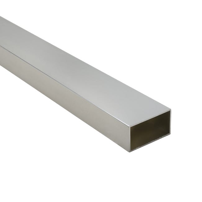 Tube Rectangle Alu Chrome Brillant STANDERS H 45 X L 25 X Ep 1 5 Mm L tube-rectangle-alu-chrome-brillant-standers-h-45-x-l-25-x-ep-1-5-mm-l