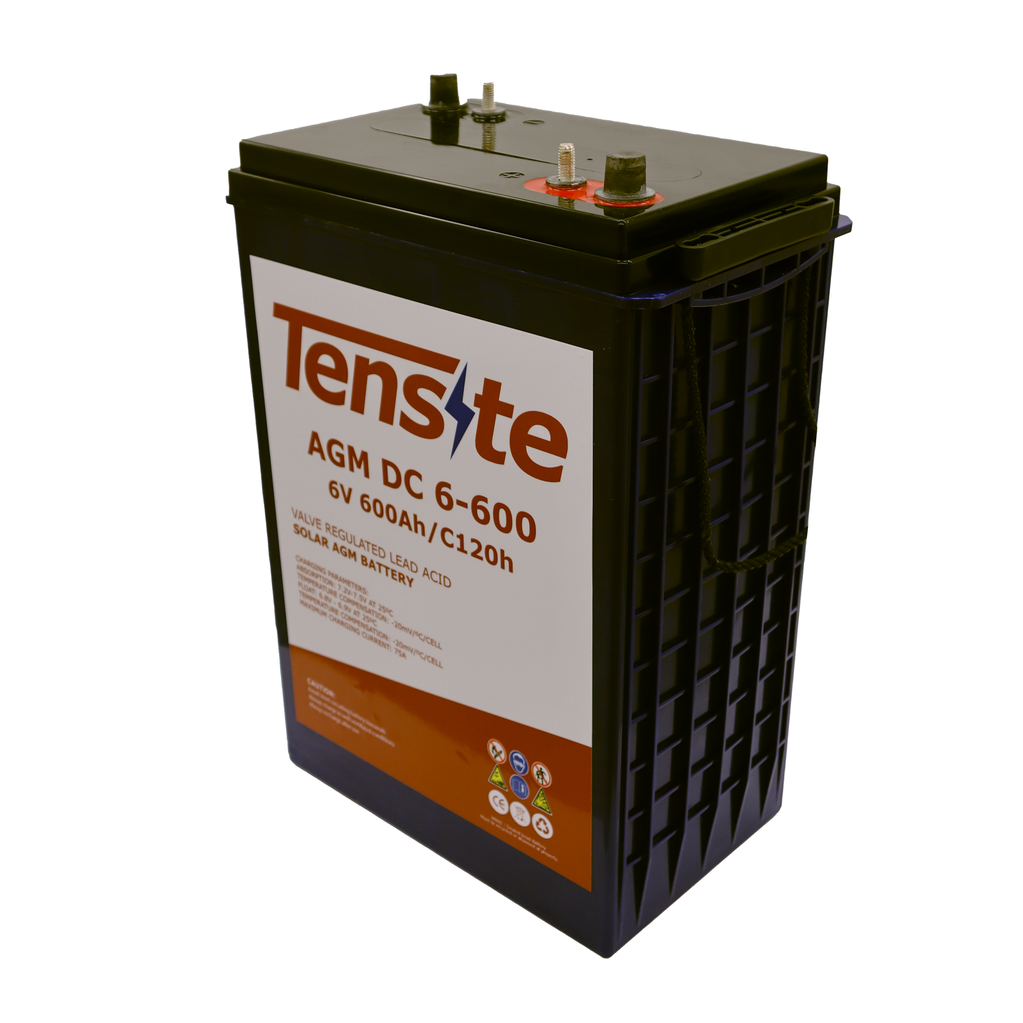 Batería solar estacionaria sin mantenimiento tensite agm 6v 600ah