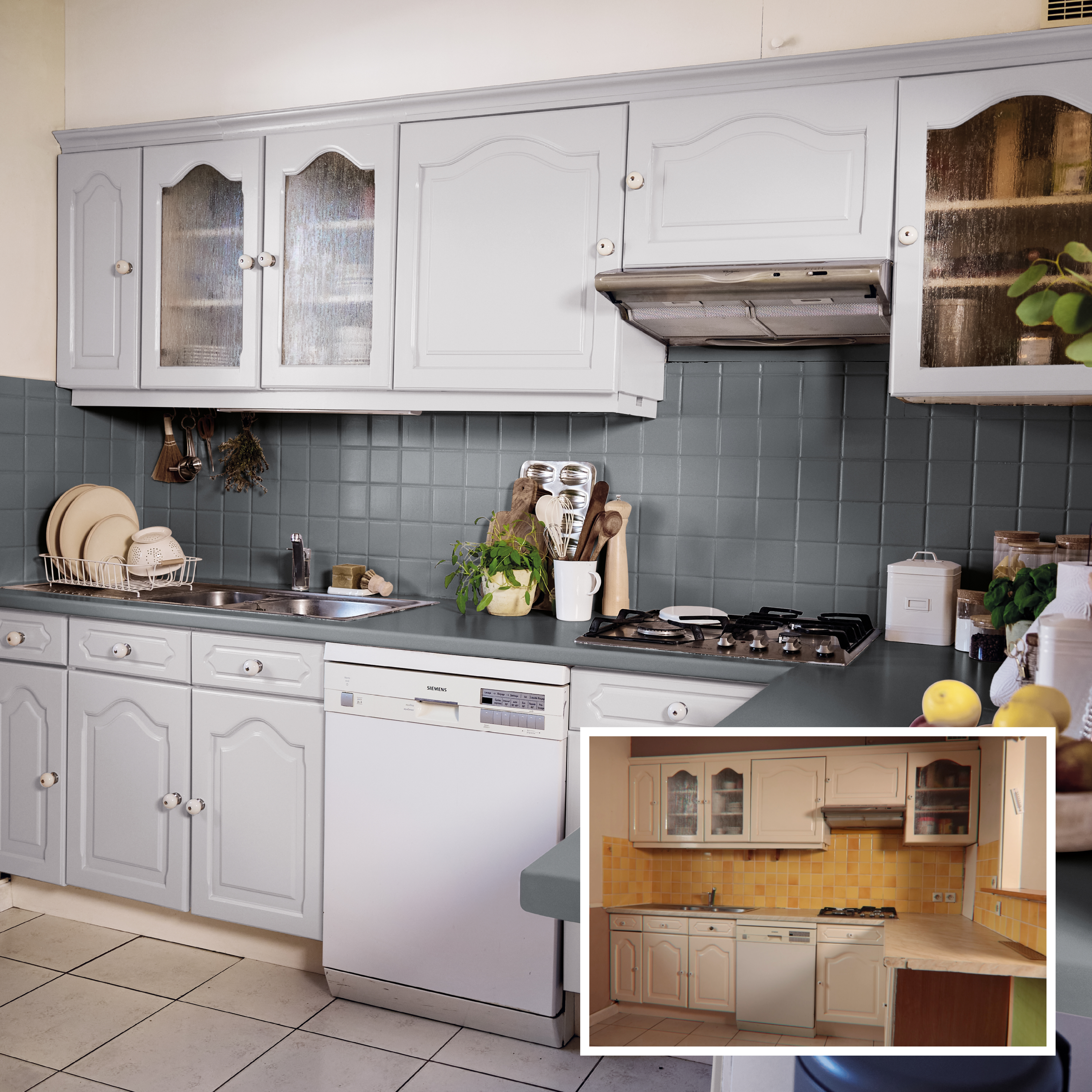 Esmalte de interior multimateriales cocinas y baños LUXENS color granit 6 satinado 750ml para azulejos de pared - 5