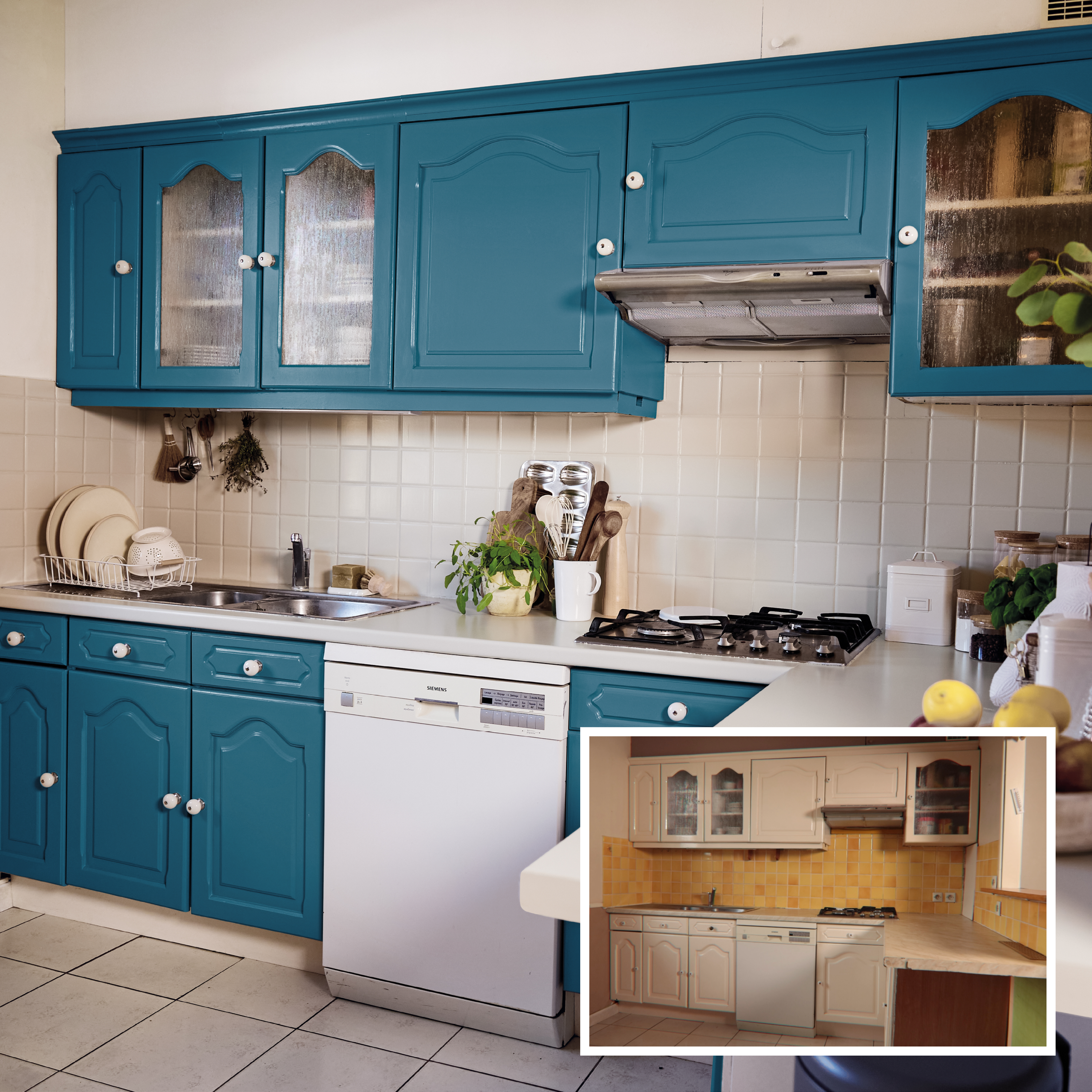 Tester de pintura multimateriales cocinas y baños luxens color fjord 2 mate 75ml para paredes, techos, azulejos, radiadores, muebles y cerámica