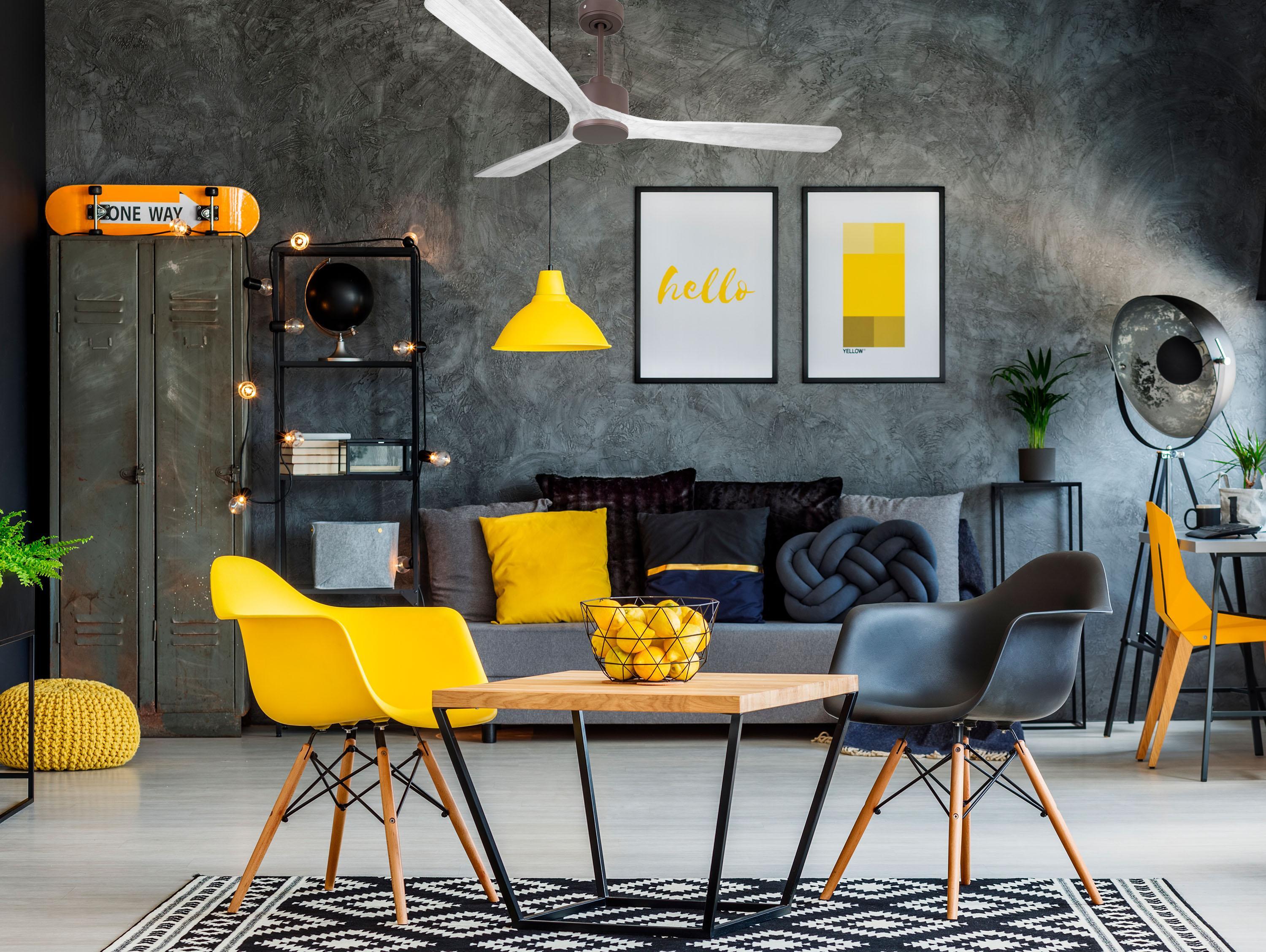 Ventilador de techo sin luz motor dc zafiro d166 02 24 purline beige 166 cm