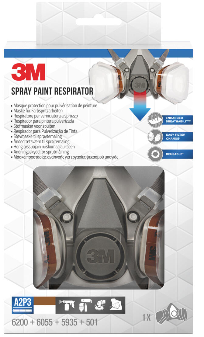Demi masque à filtre cartouche A2P3 - 3M - 7