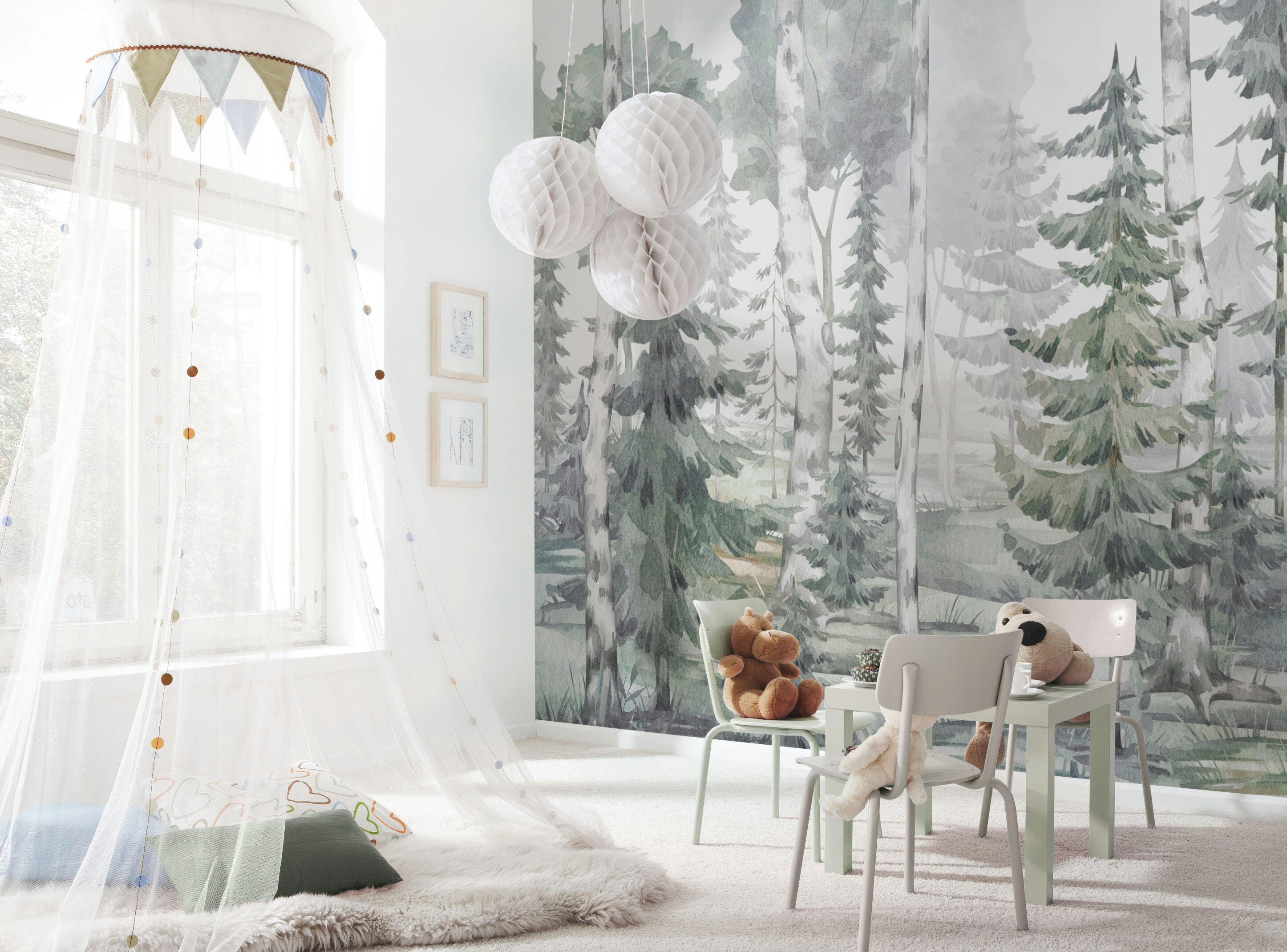 Set van 2 kerstklokjes van glas Kristina parelwit - Kerstballen en Set van 2 kerstklokjes van glas Kristina parelwit - Kerstballen en