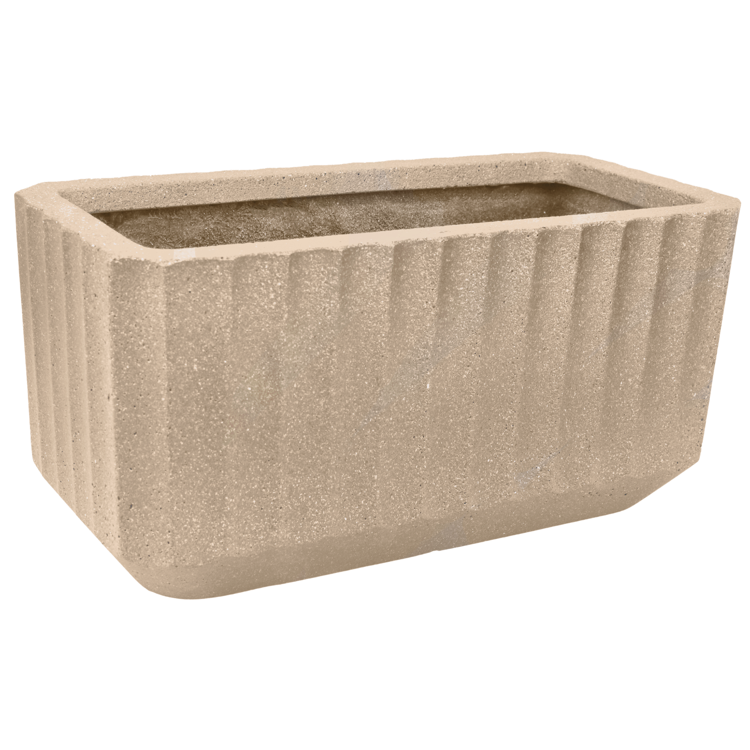 Donica ceramiczna Allegory Rayo 80x40 cm beżowa Cermax