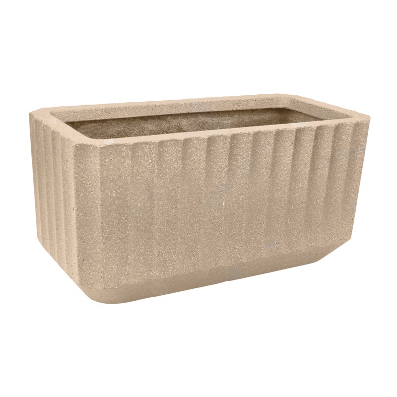 Donica ceramiczna Allegory Rayo 45x20 cm beżowa Cermax