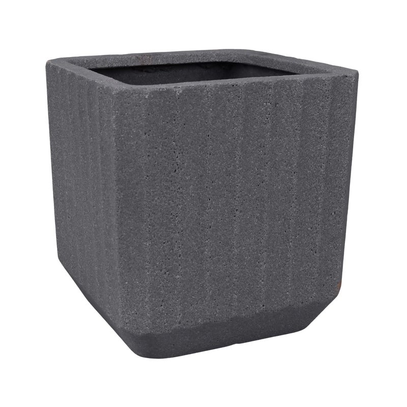 Donica ceramiczna 36x37 cm antracytowa Cermax