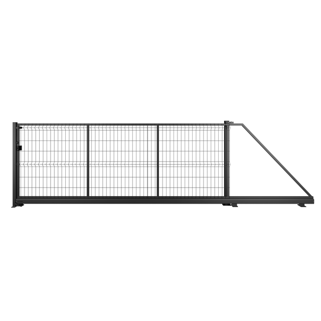 Brama przesuwna Modus 4x1.5 m prawa czarna Naterial