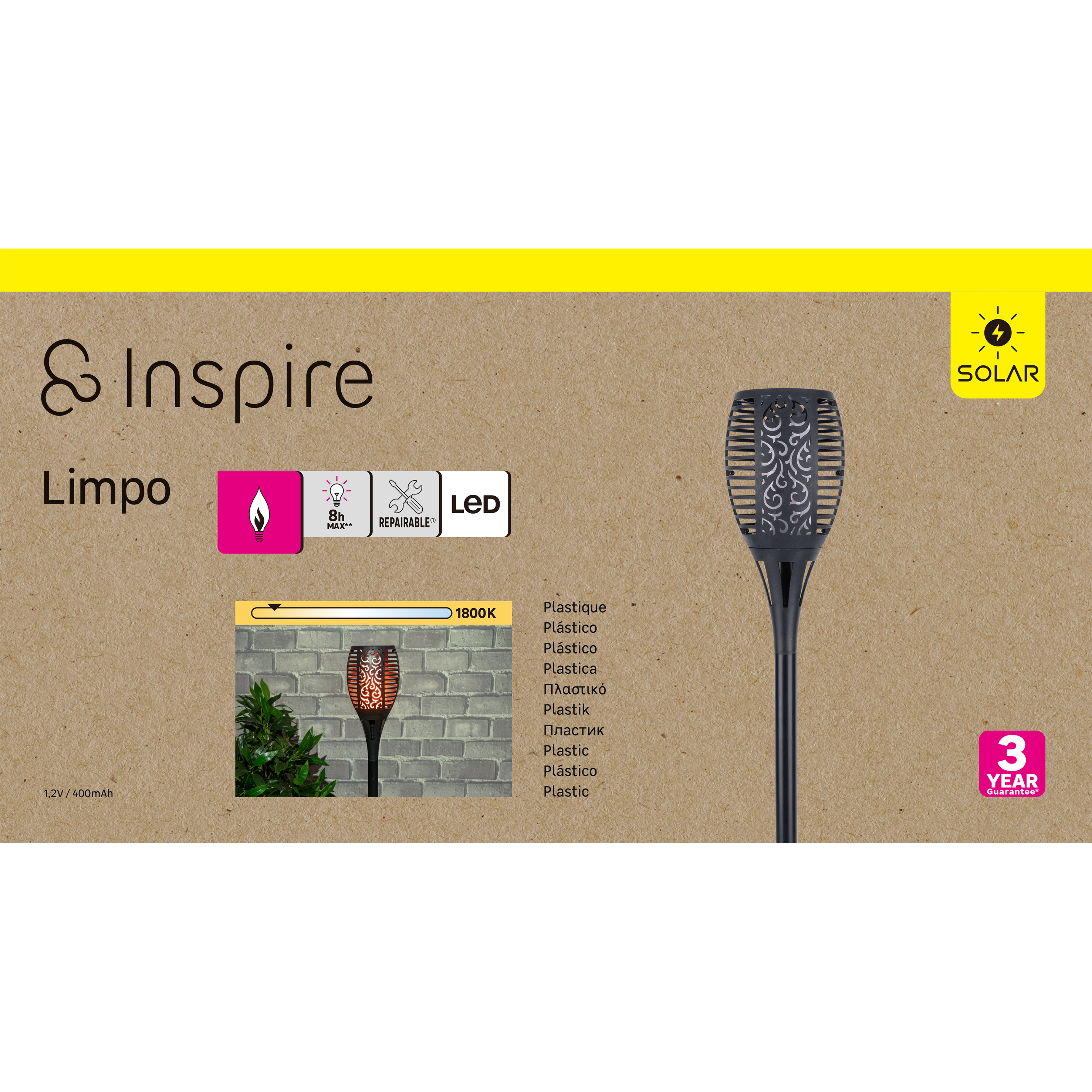 Lampa solarna wbijana Limpo czarna IP44 LED Inspire - 6