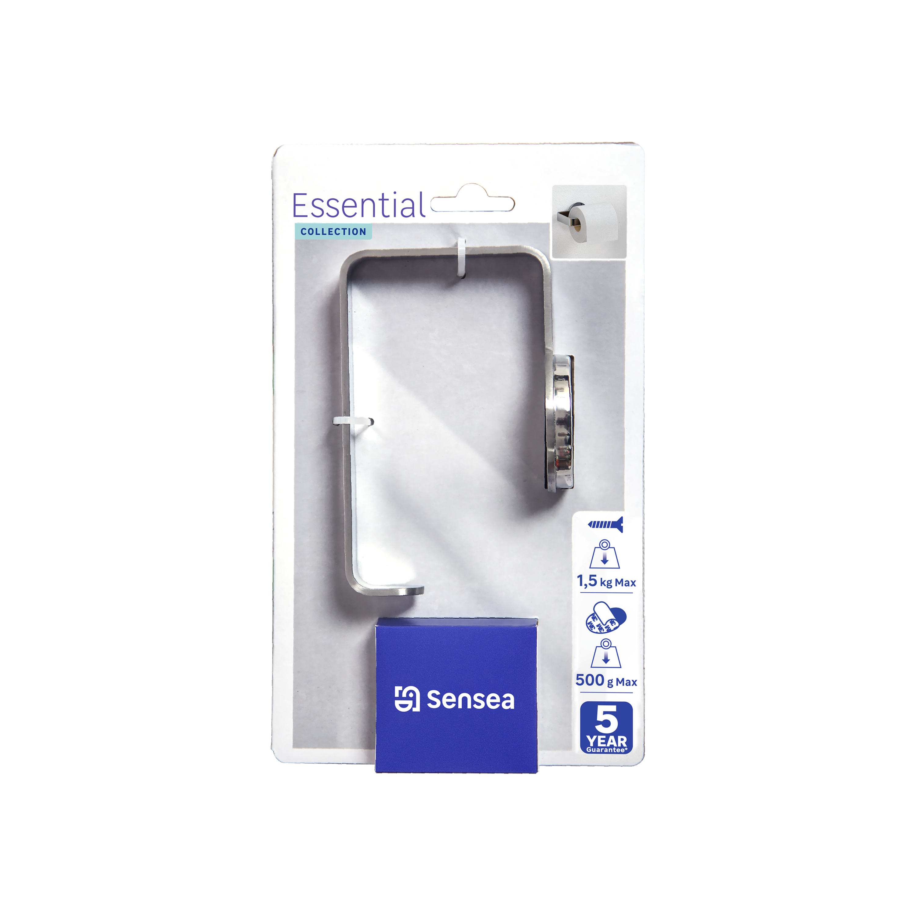 Uchwyt na papier toaletowy Essential Chrom Sensea - 5