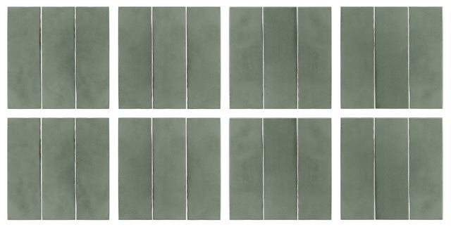 Lot de 8 adhésifs décoratifs massa, vert, 20 cm x 20 cm