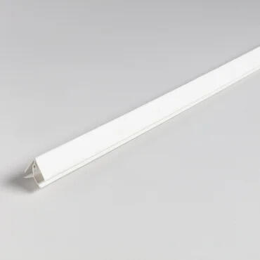 Profile universel clipsable pour lambris pvc brut blanc, L.2.6 m