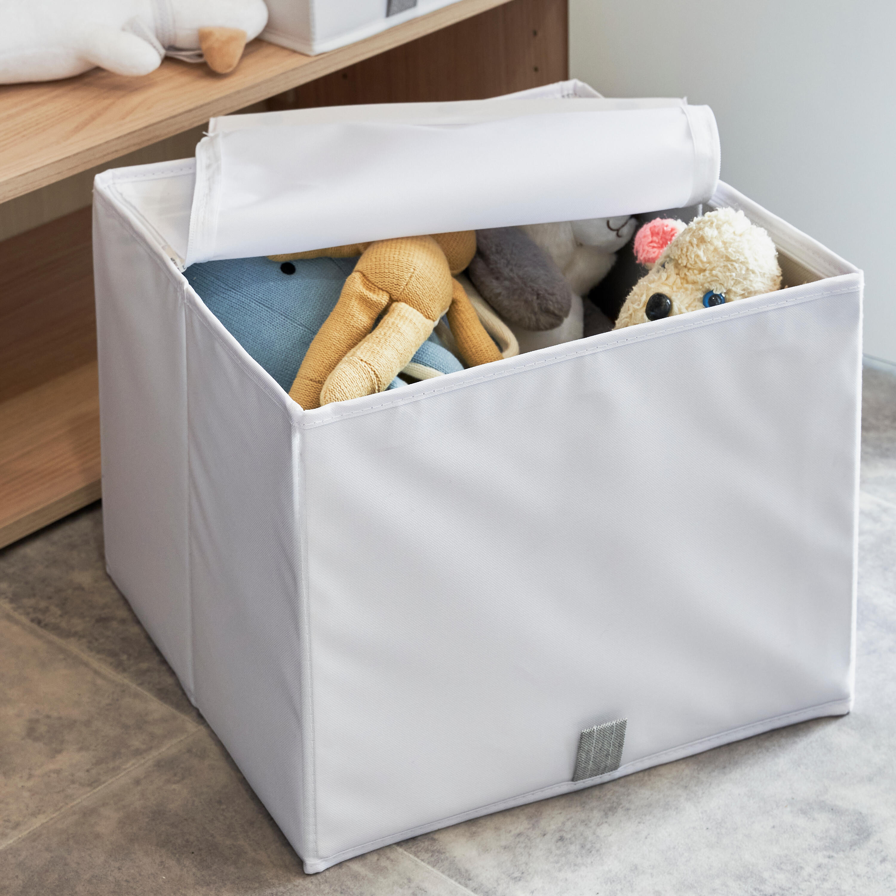 Caixa resselável branco 36x35x29 cm Spaceo Evo'M - 3