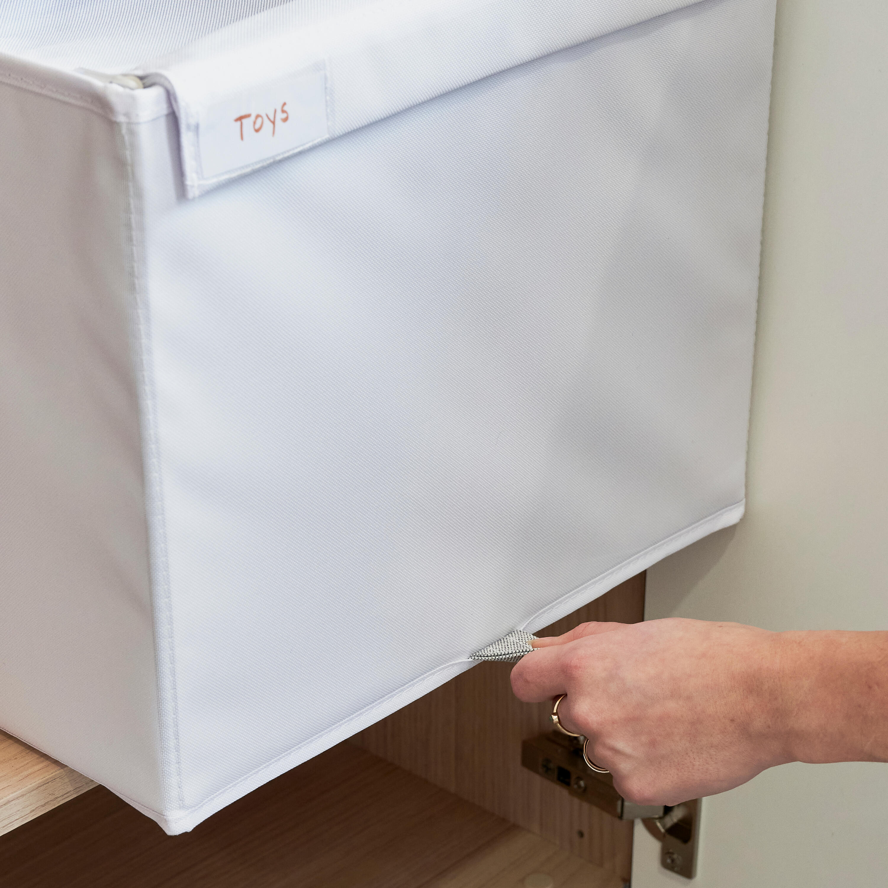 Caixa resselável branco 36x35x29 cm Spaceo Evo'M - 6