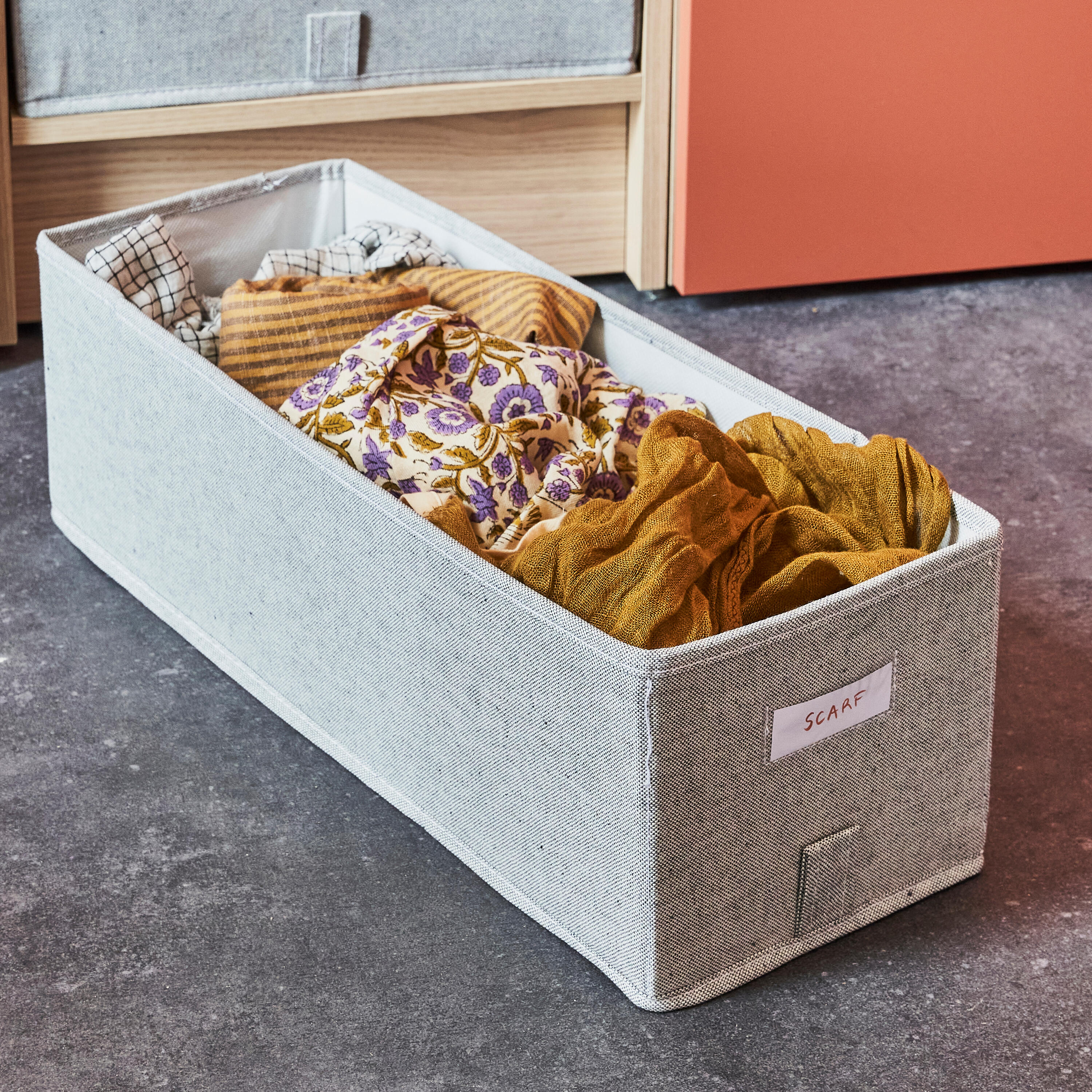 Panier SPACEO evo'm gris H.16 x l.18 x P.50 cm - 2