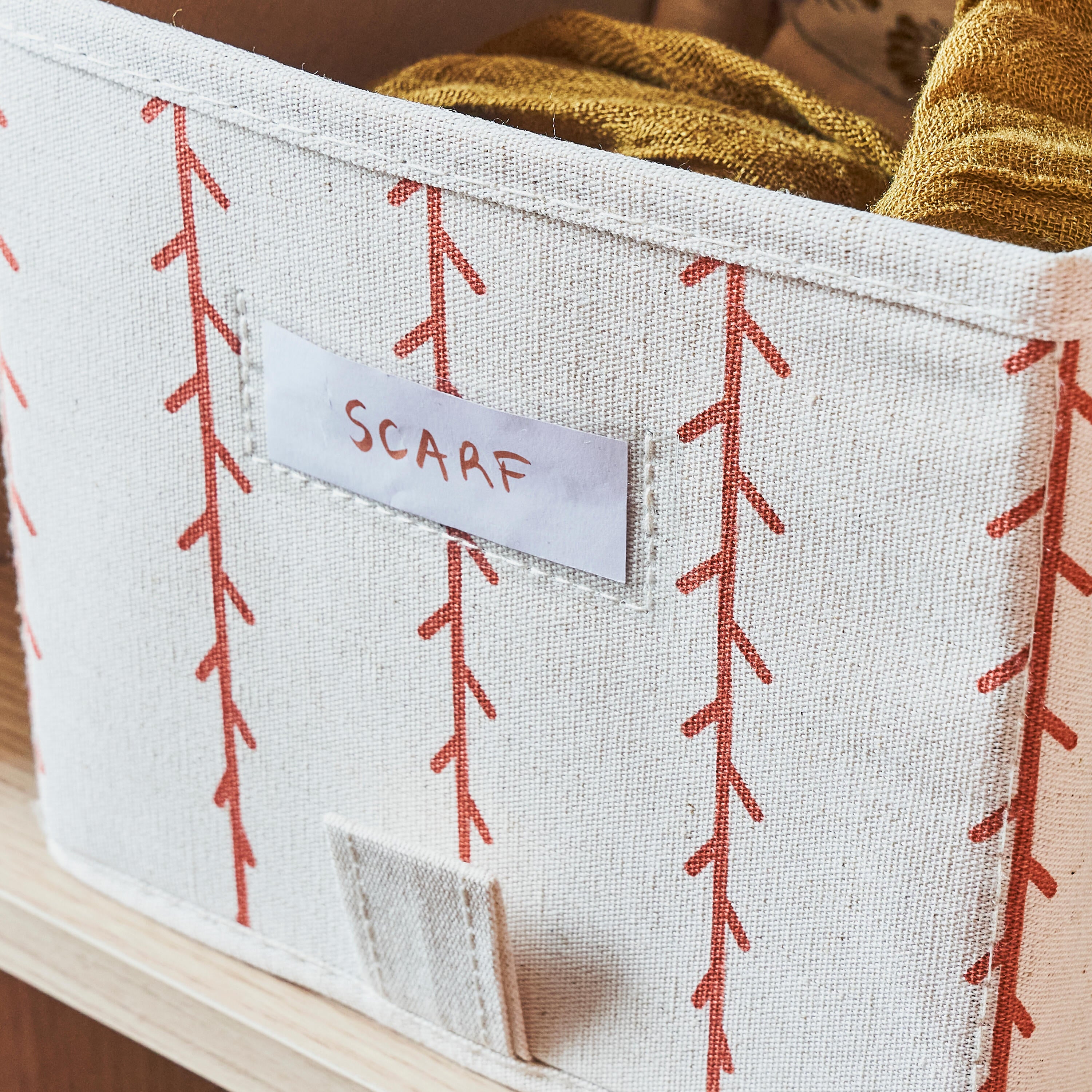 Panier SPACEO Evo'M L Feuilles terracotta H.16 x l.18 x P.50 cm - 5