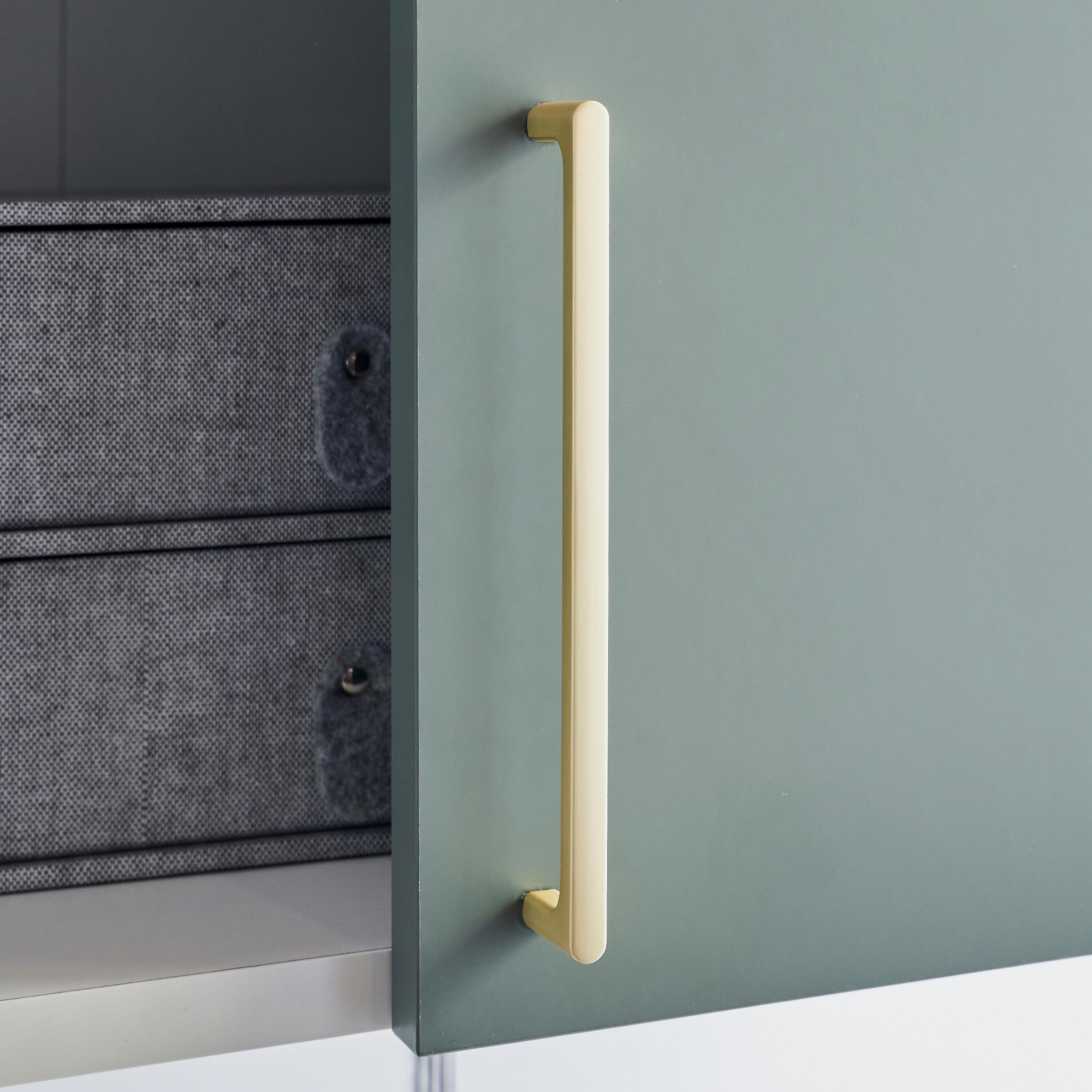 Lot de 2 poignées INSPIRE pour meubles Evo'M Nino laiton brossé 168mm - 2