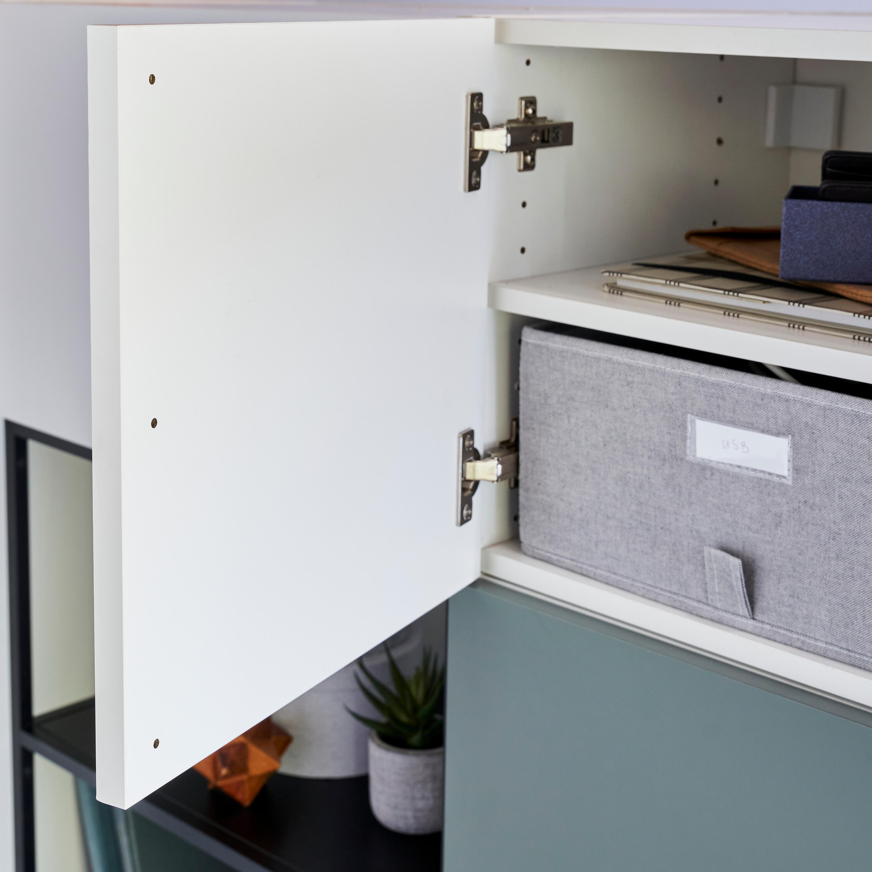 Porta de bater 38,4x40 cm branco Spaceo Evo'M Riga - 19