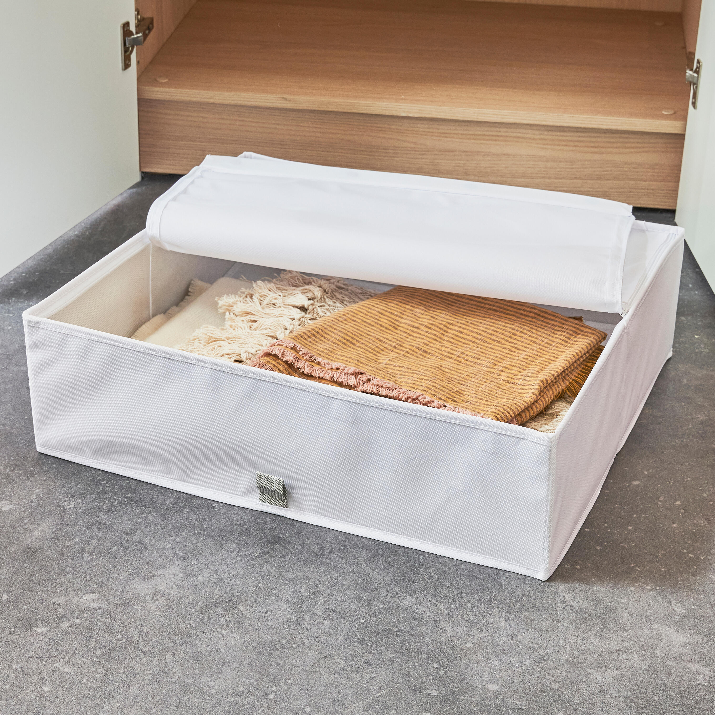 Caixa resselável branco 56x50x16 cm Spaceo Evo'M - 2