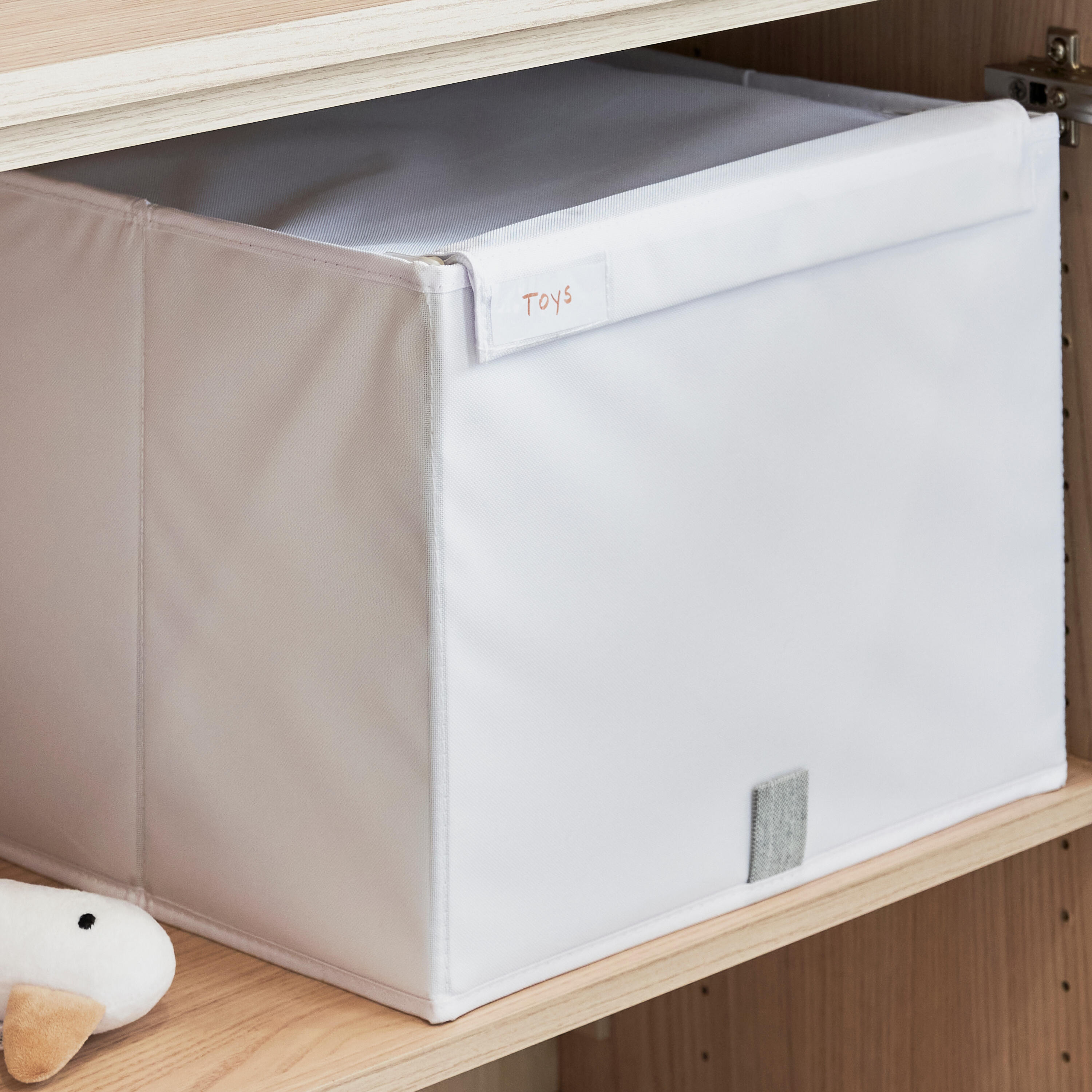 Caixa resselável branco 36x35x29 cm Spaceo Evo'M - 2