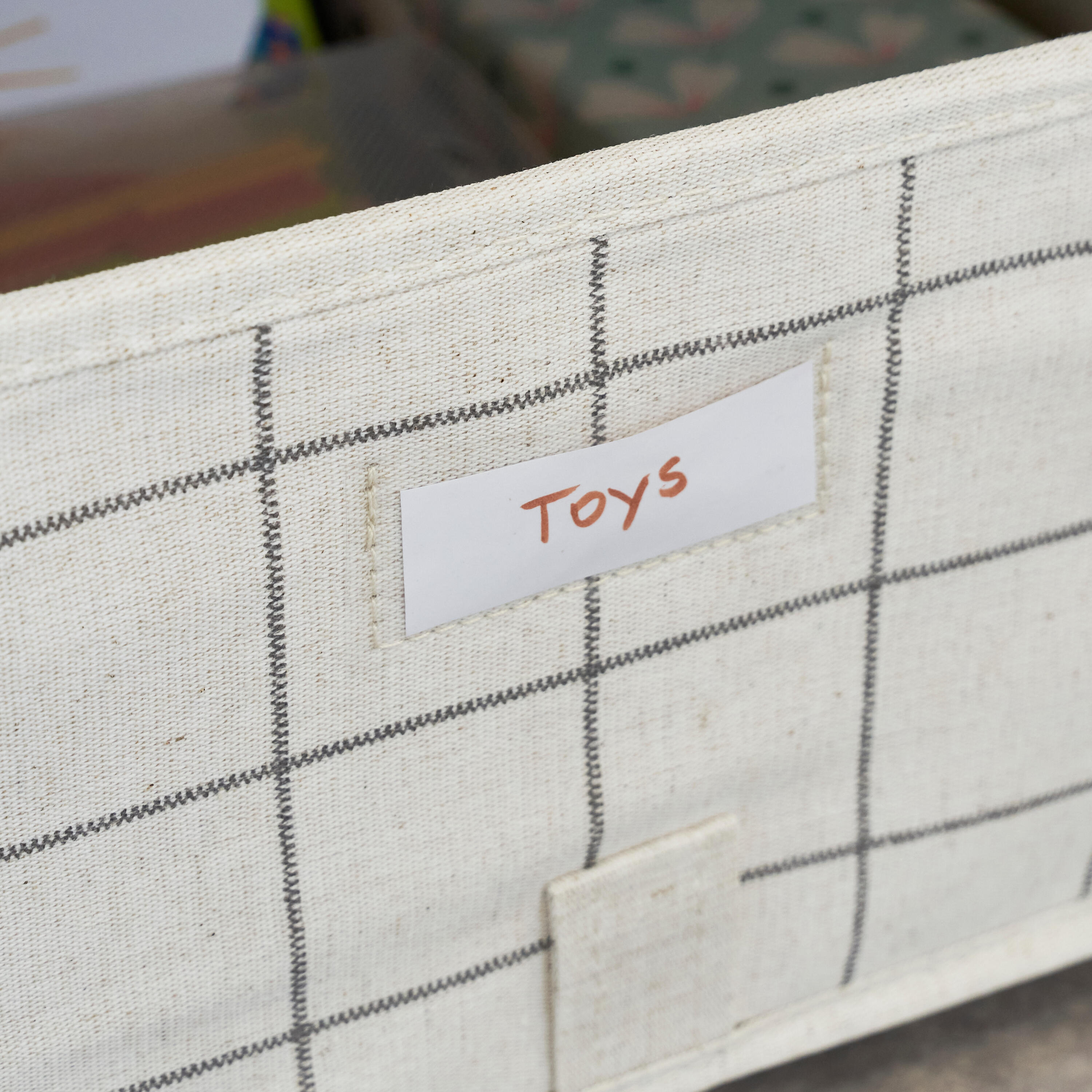 Panier SPACEO Evo'M XS Quadrillé bleu H.16 x l.36 x P.35 cm - 4