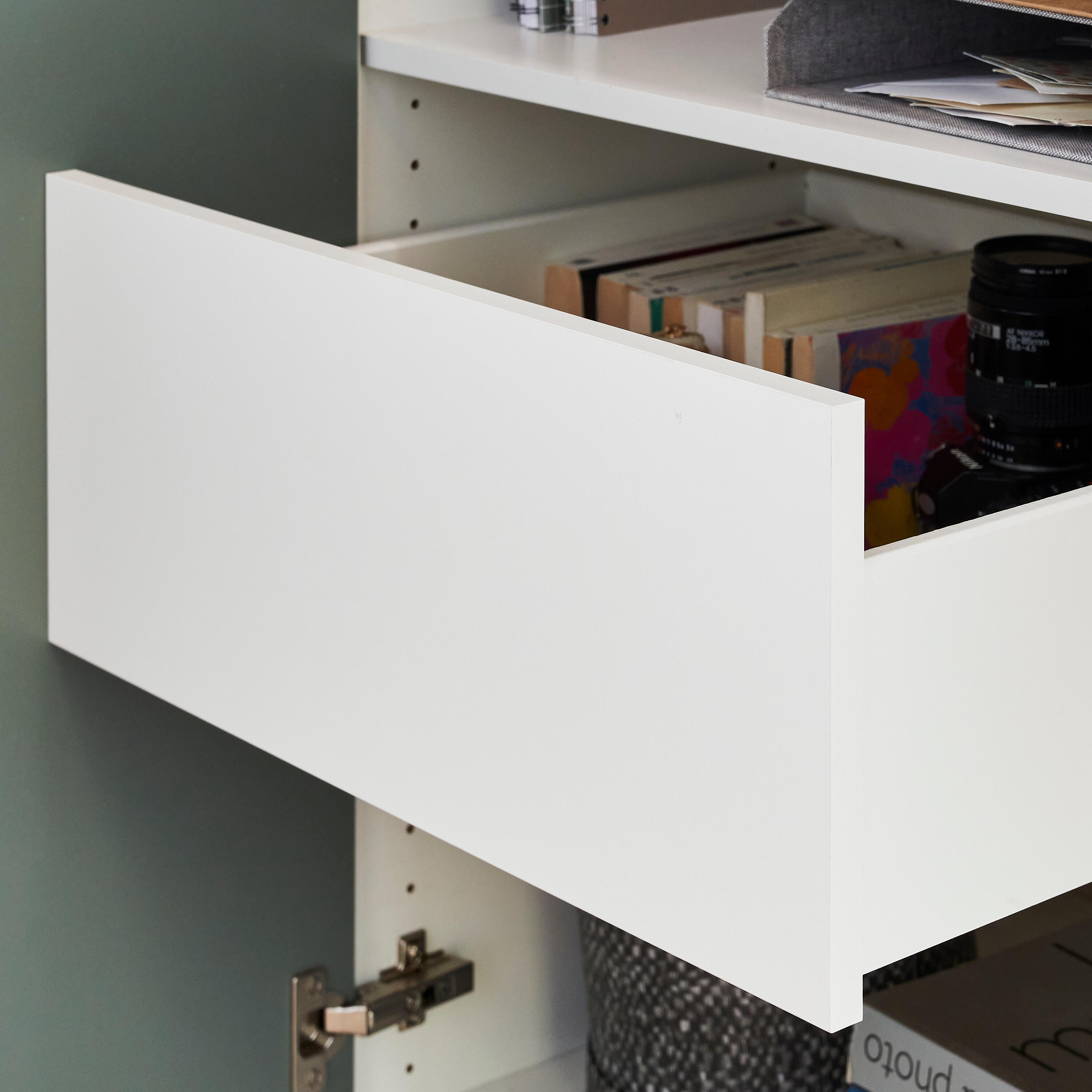 Façade intérieure SPACEO Evo'M blanc H22.5XL53.8CM pour tiroir H15XL60cm - 3