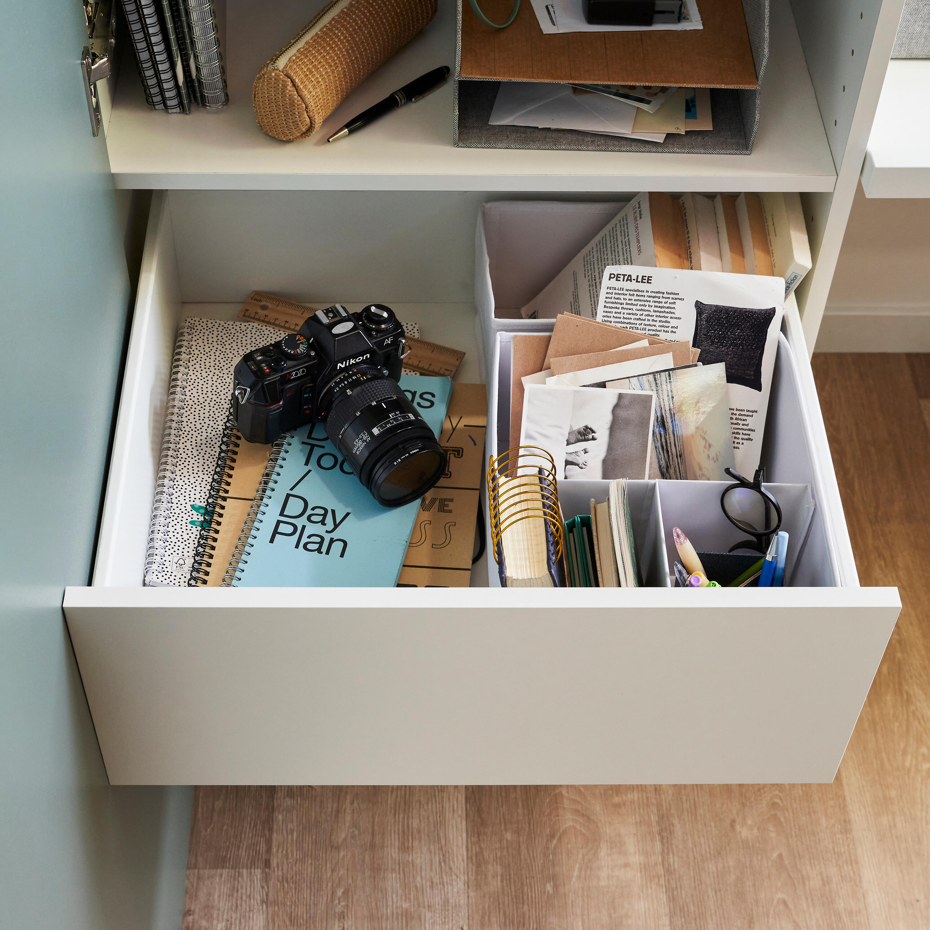 Structure de tiroir blanc H15XL53.4XP48cm pour caisson SPACEO Evo'M L60XP54cm - 3