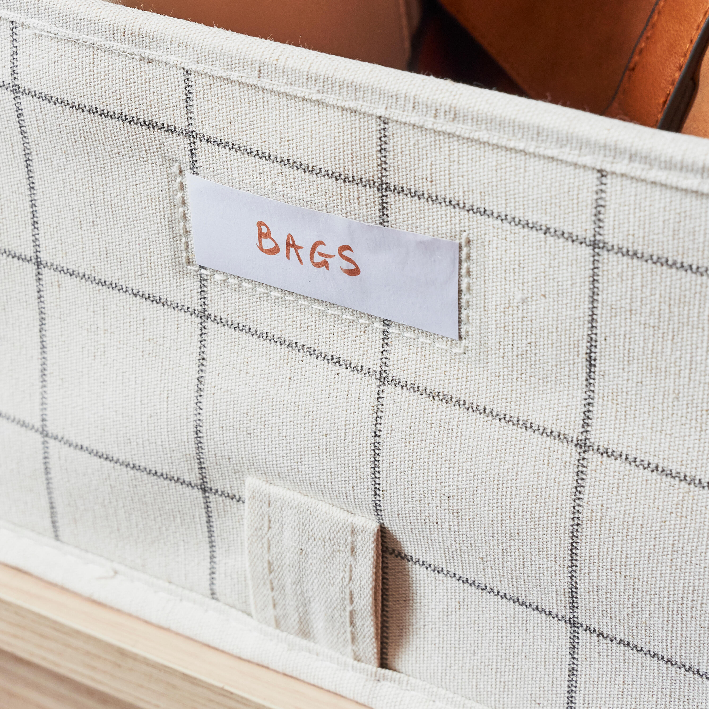 Panier SPACEO Evo'M XL Quadrillé bleu H.16 x l.36 x P.50 cm - 4