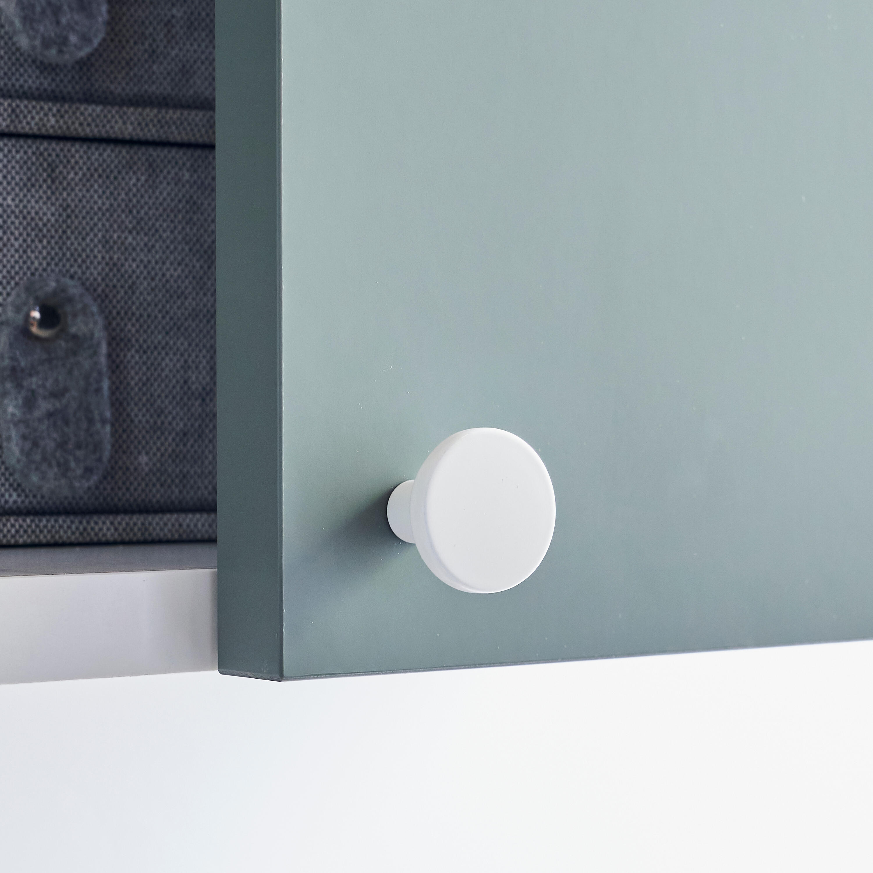 Lot de 2 boutons de meuble INSPIRE pour meubles Evo'M Ben Blanc métal - 2