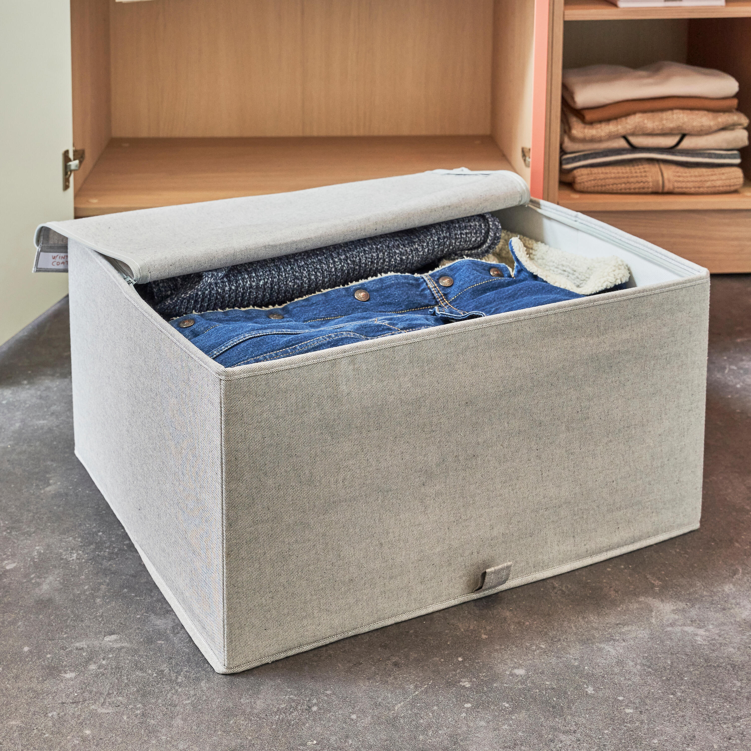 Boîte SPACEO Evo'M XL gris Chiné H.29 x l.56 x P.50 cm - 2